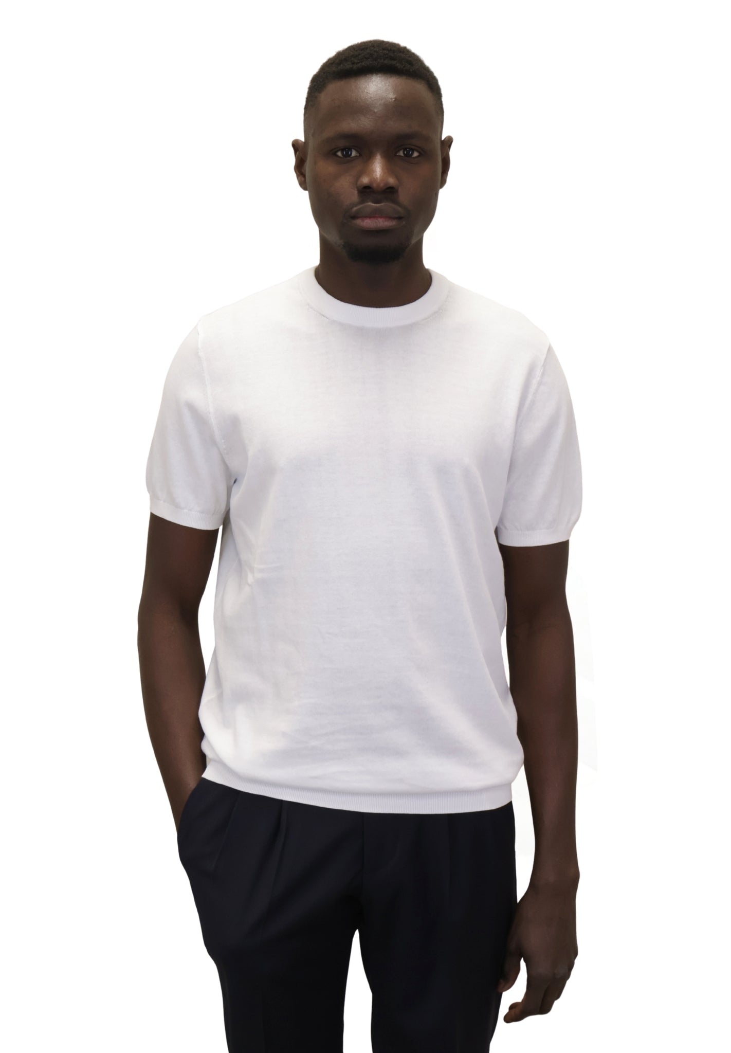 GIROCOLLO MANICA CORTA Bianco Jean Paul