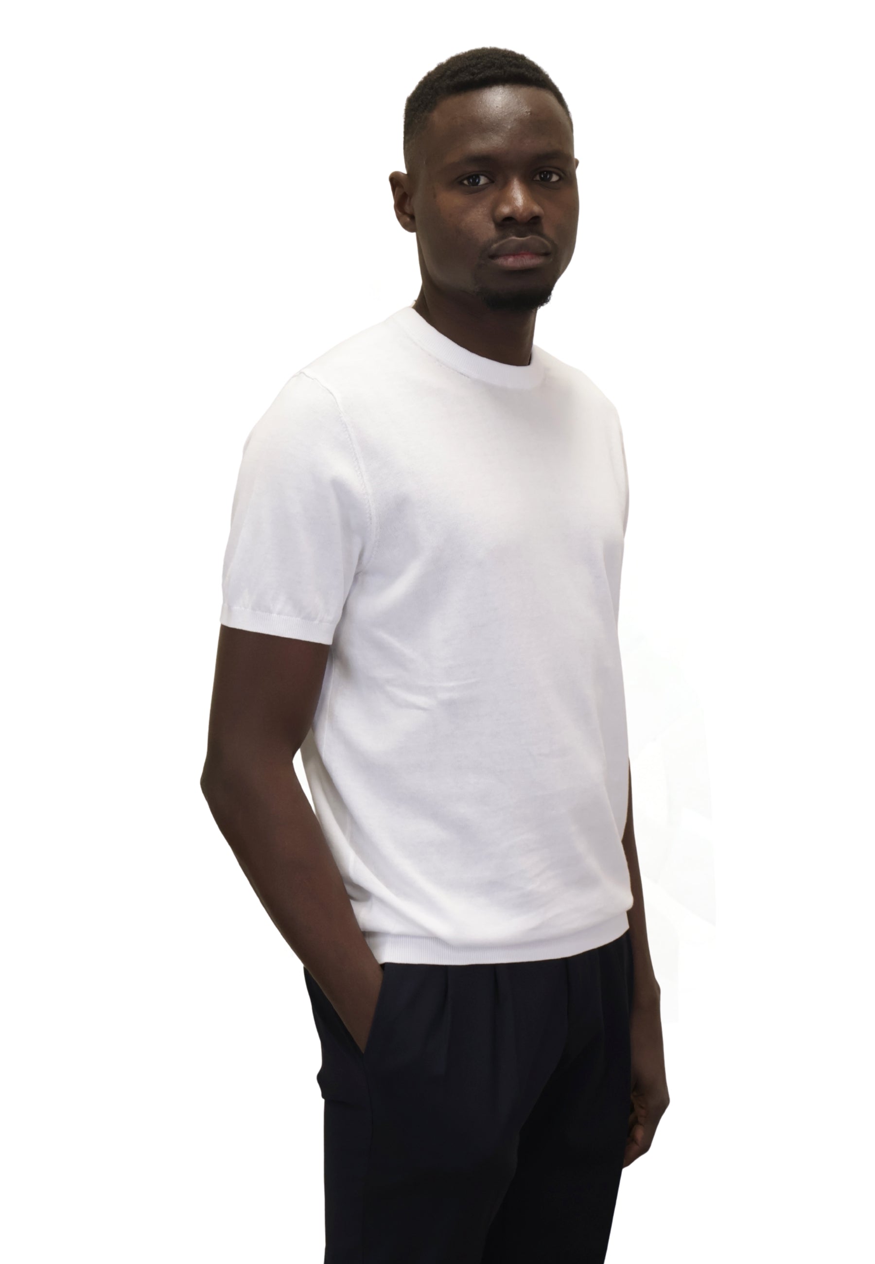 GIROCOLLO MANICA CORTA Bianco Jean Paul