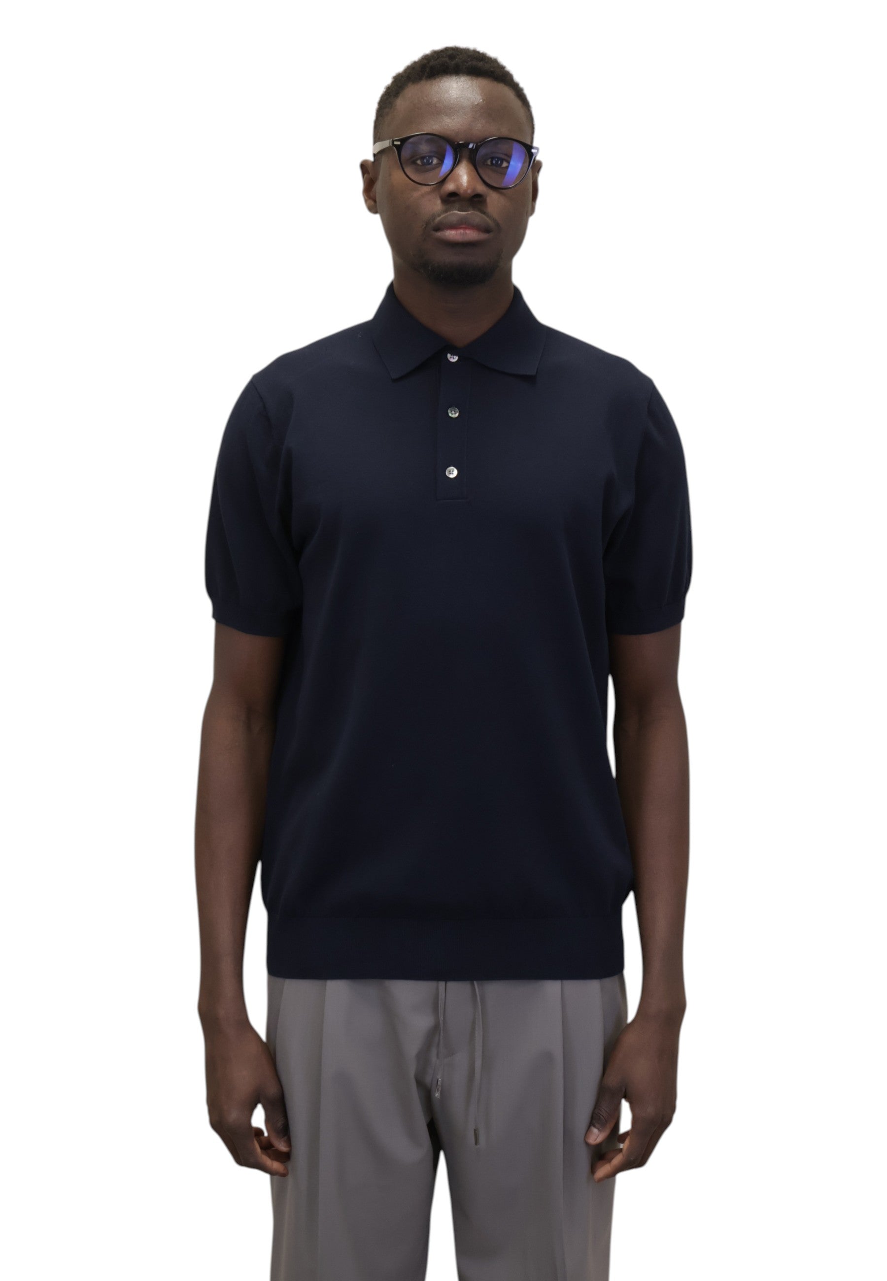POLO A MANICA CORTA Blu Jean Paul