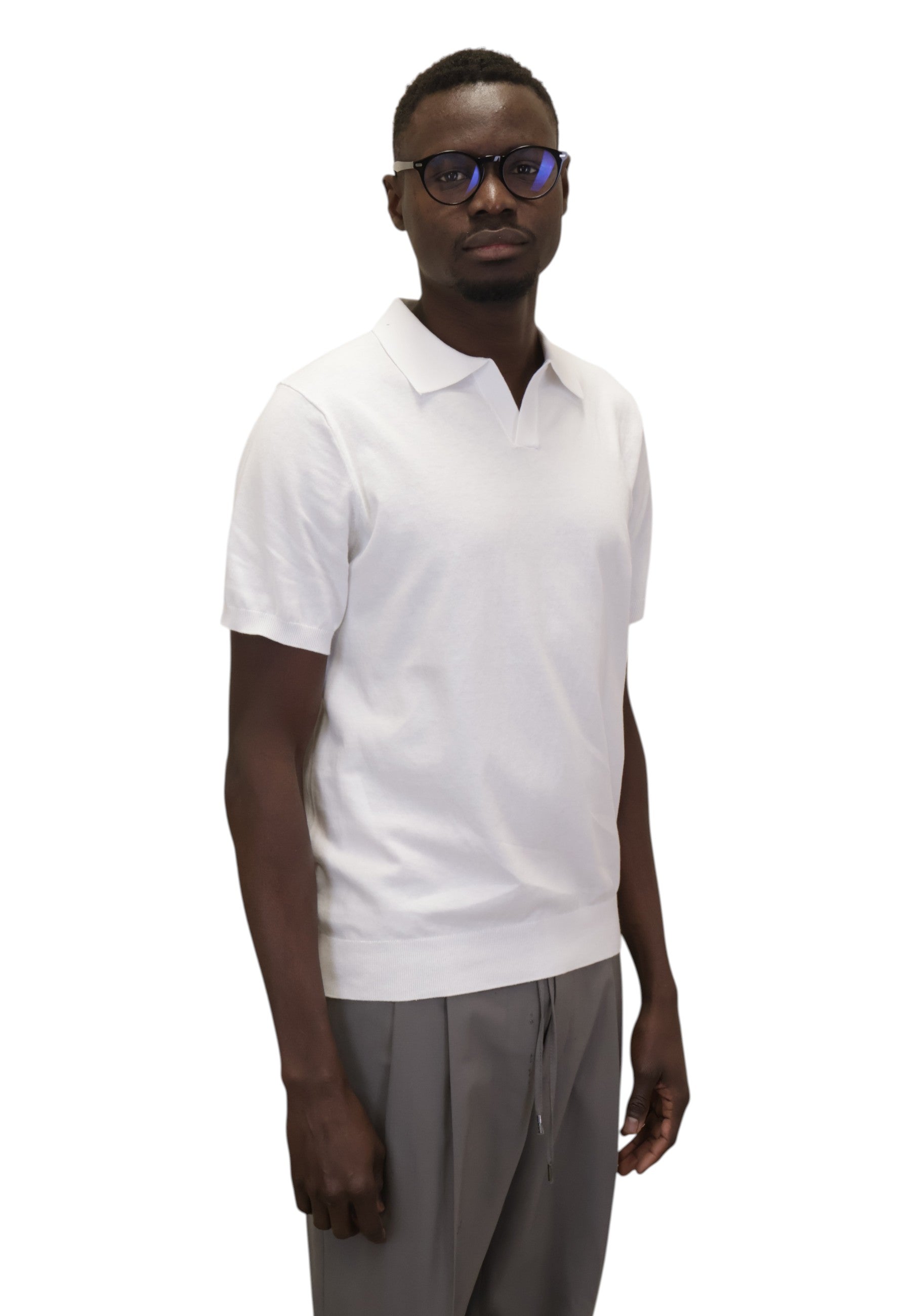 POLO A MANICA CORTA Bianco Jean Paul