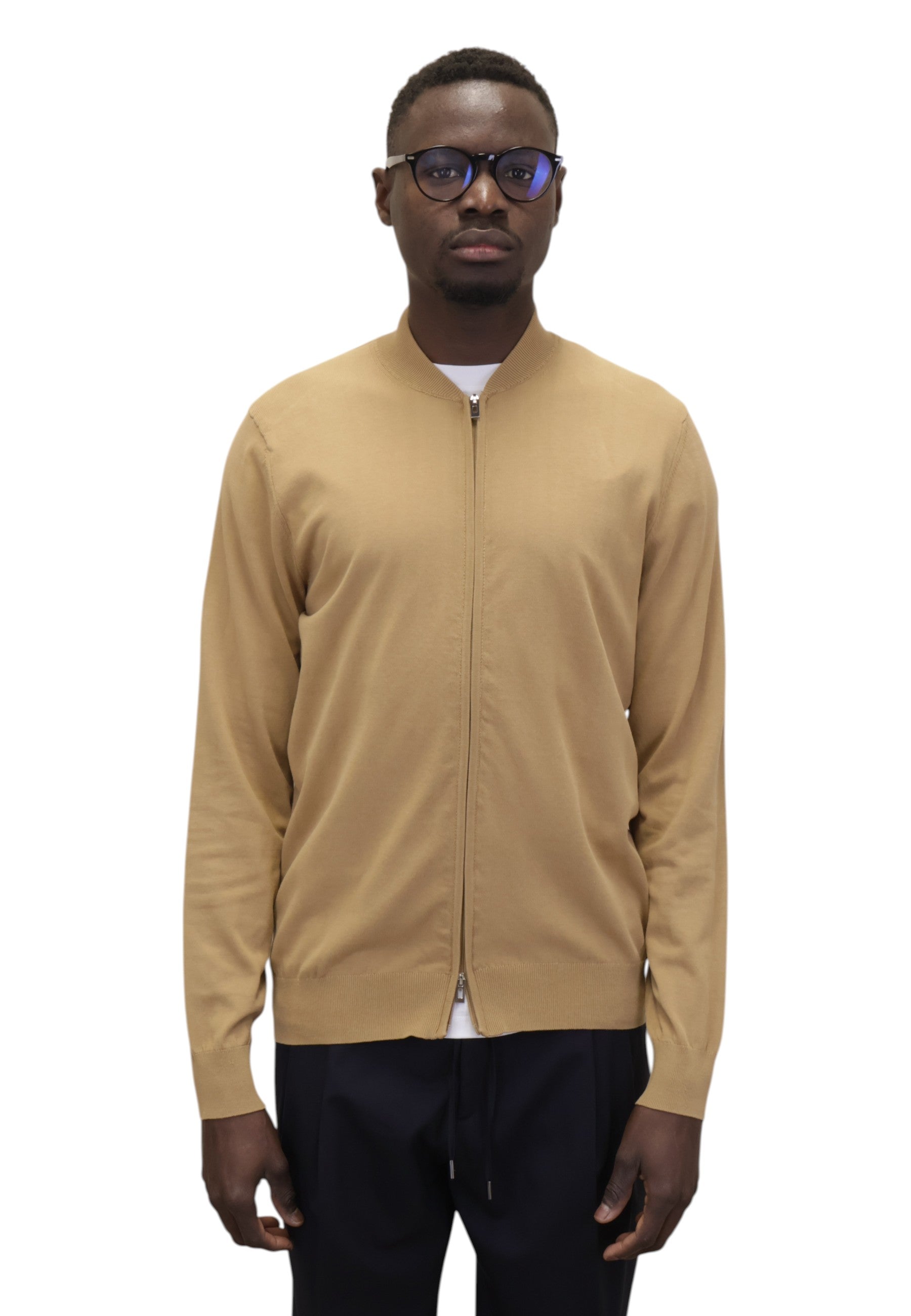MAGLIE CON ZIP Beige Jean Paul