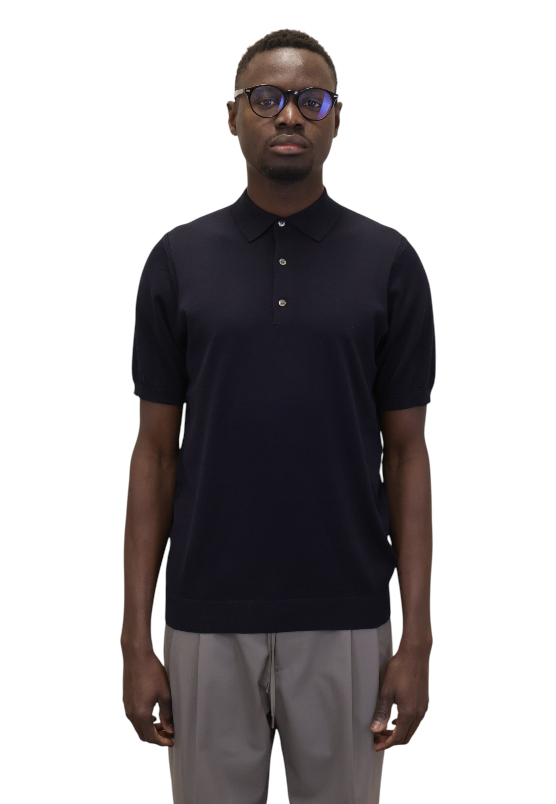 POLO A MANICA CORTA Blu Jean Paul