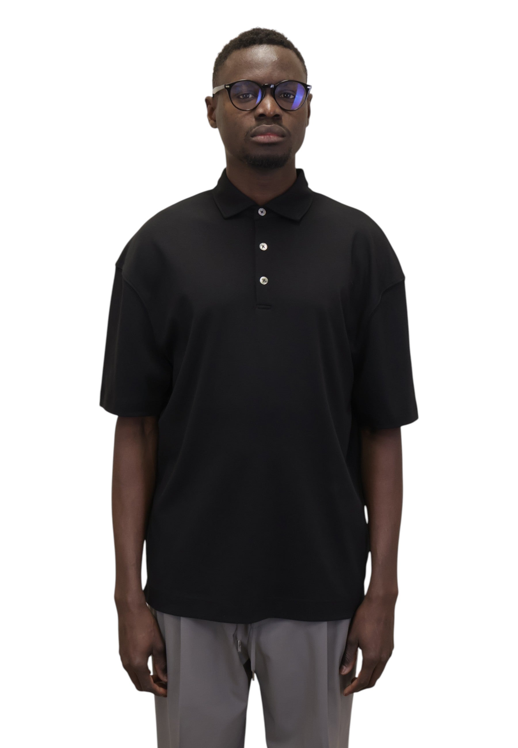POLO A MANICA CORTA Nero Jean Paul