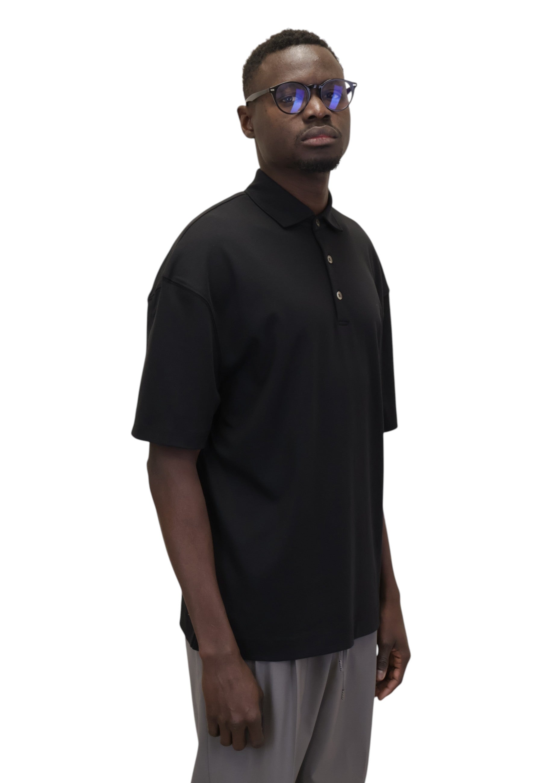 POLO A MANICA CORTA Nero Jean Paul