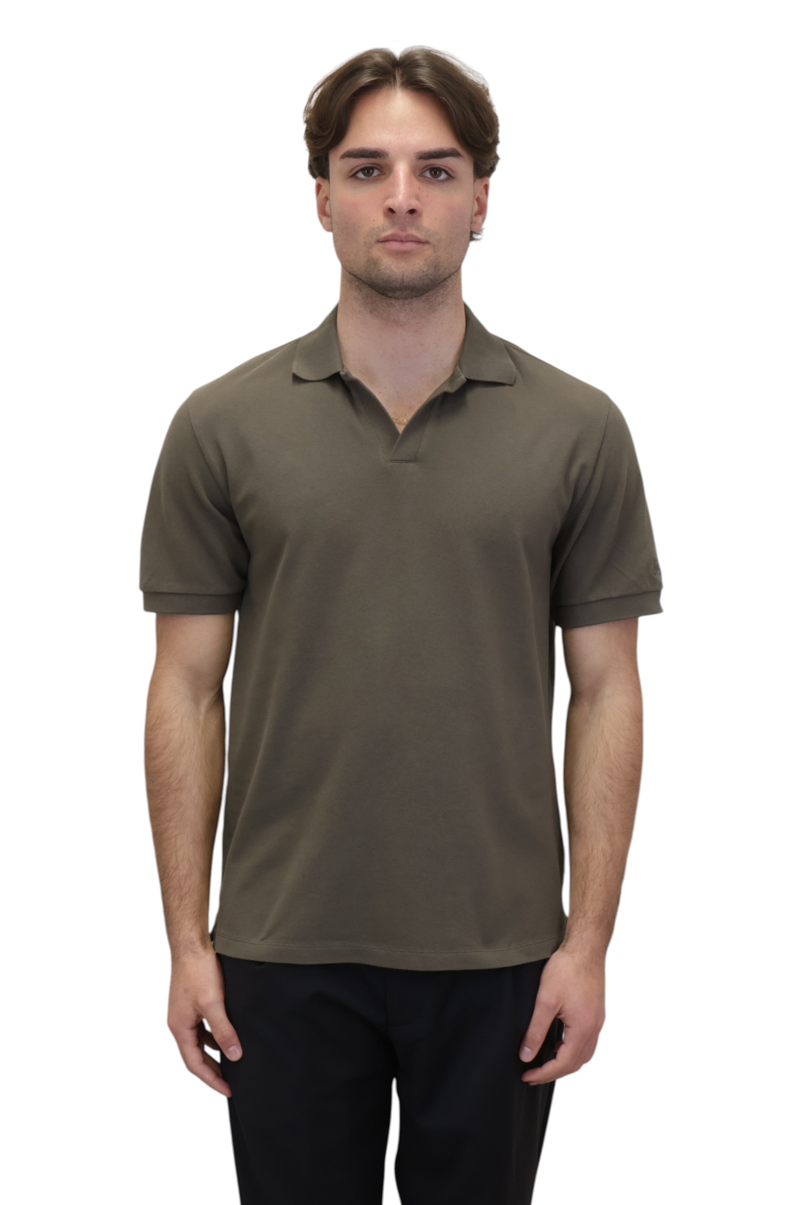 POLO A MANICA CORTA Verde Mc2 Saint Barth
