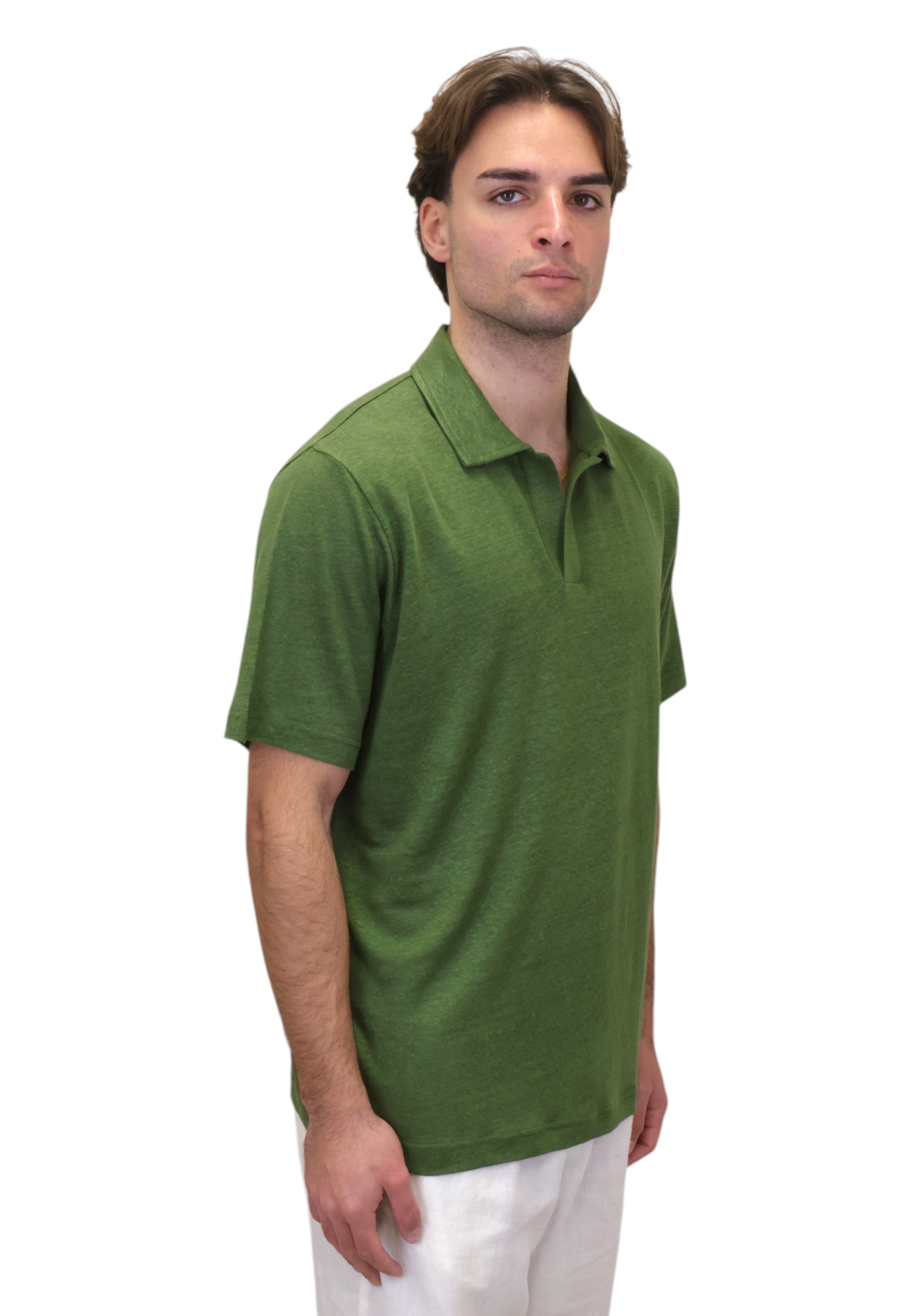 POLO A MANICA CORTA Verde Mc2 Saint Barth