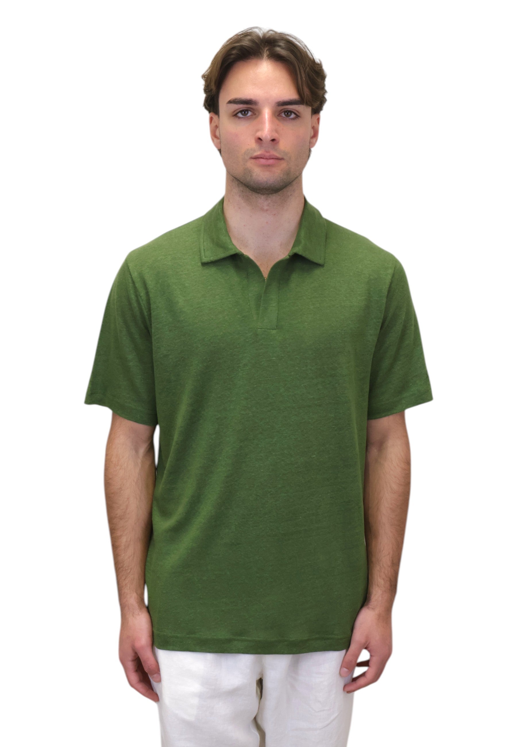 POLO A MANICA CORTA Verde Mc2 Saint Barth