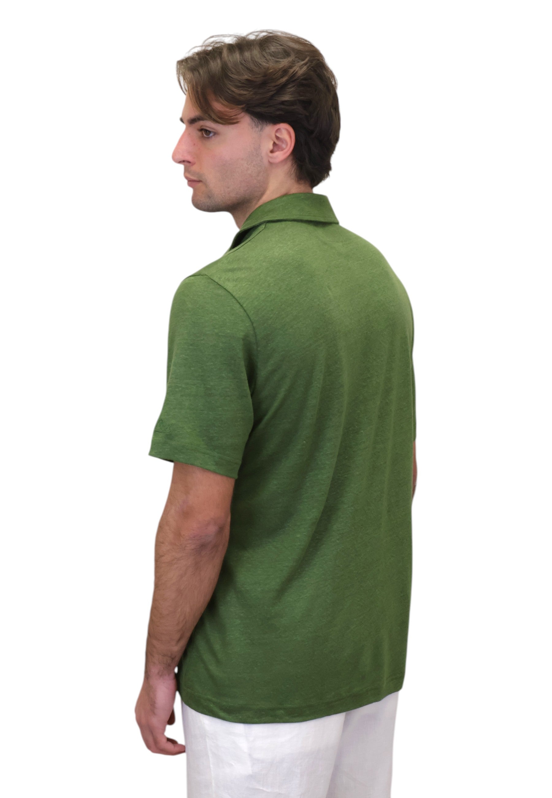 POLO A MANICA CORTA Verde Mc2 Saint Barth