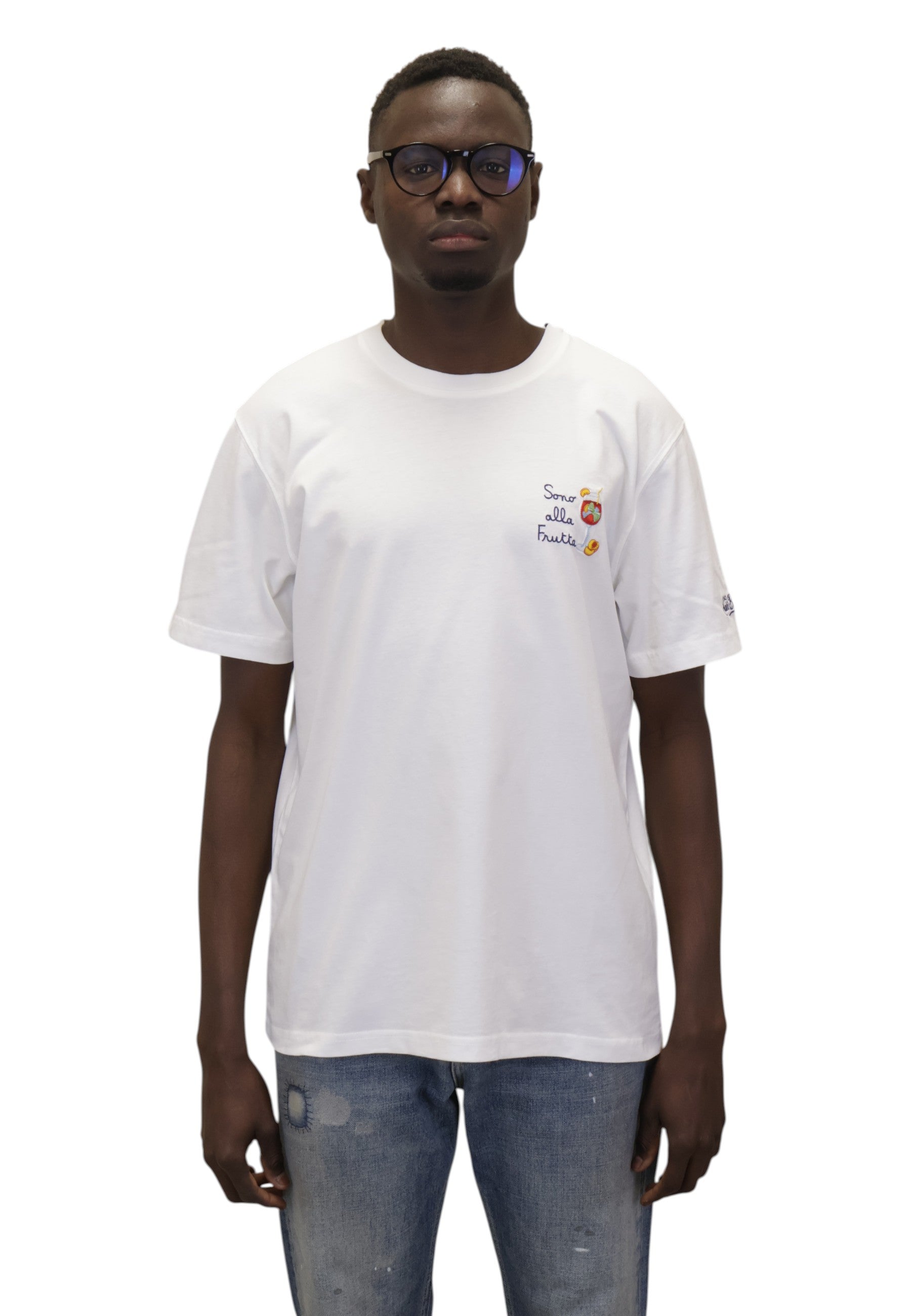 T-SHIRT Bianco Mc2 Saint Barth