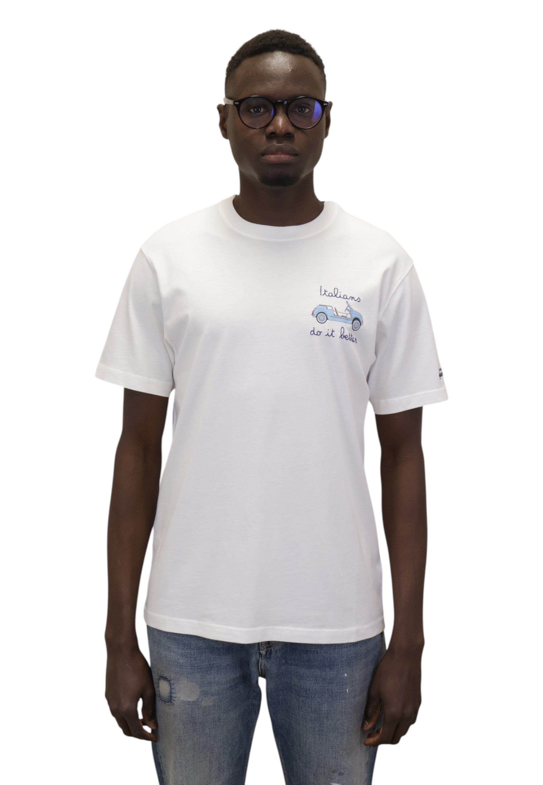T-SHIRT Bianco Mc2 Saint Barth