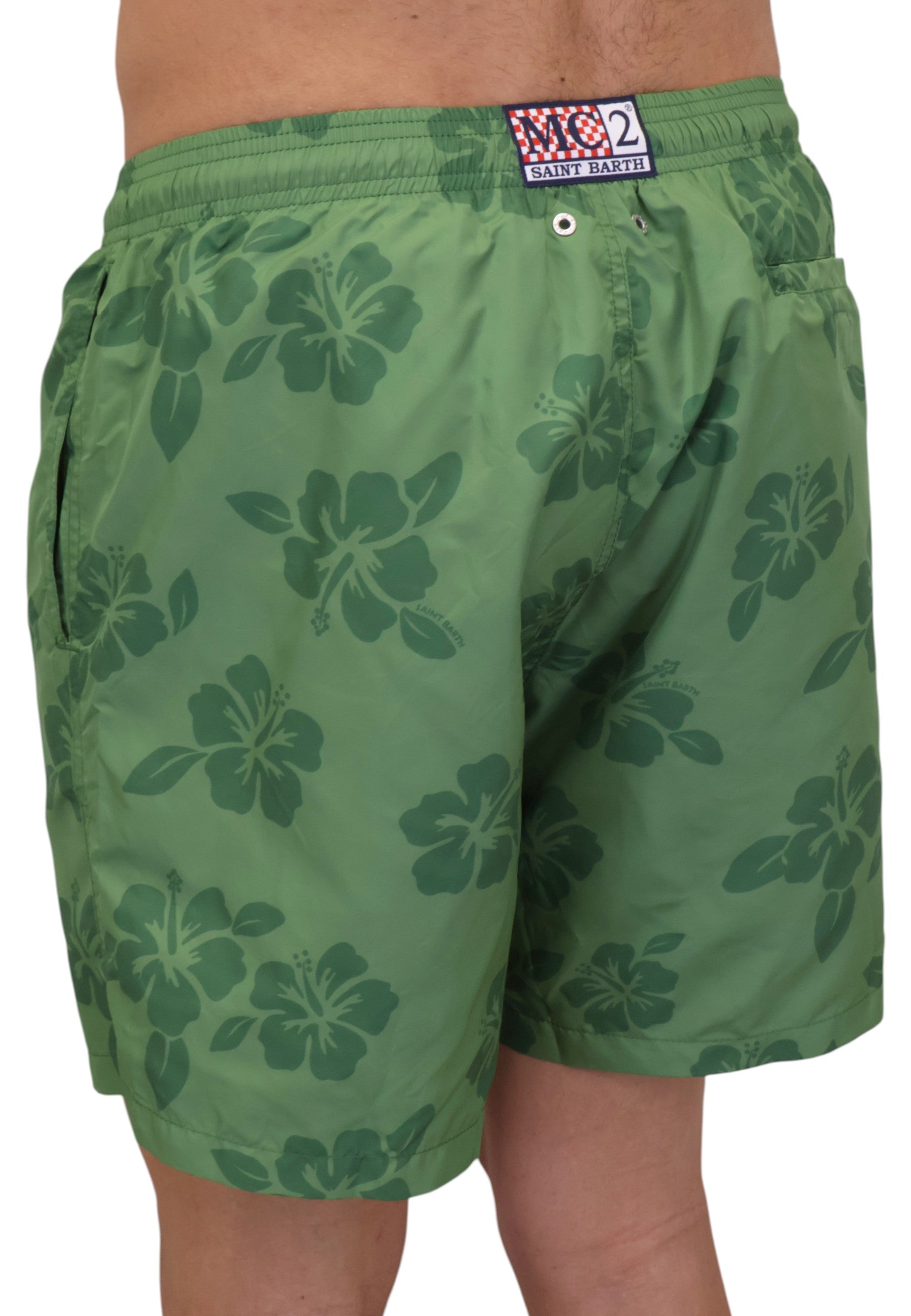 BOXER MARE Verde Mc2 Saint Barth