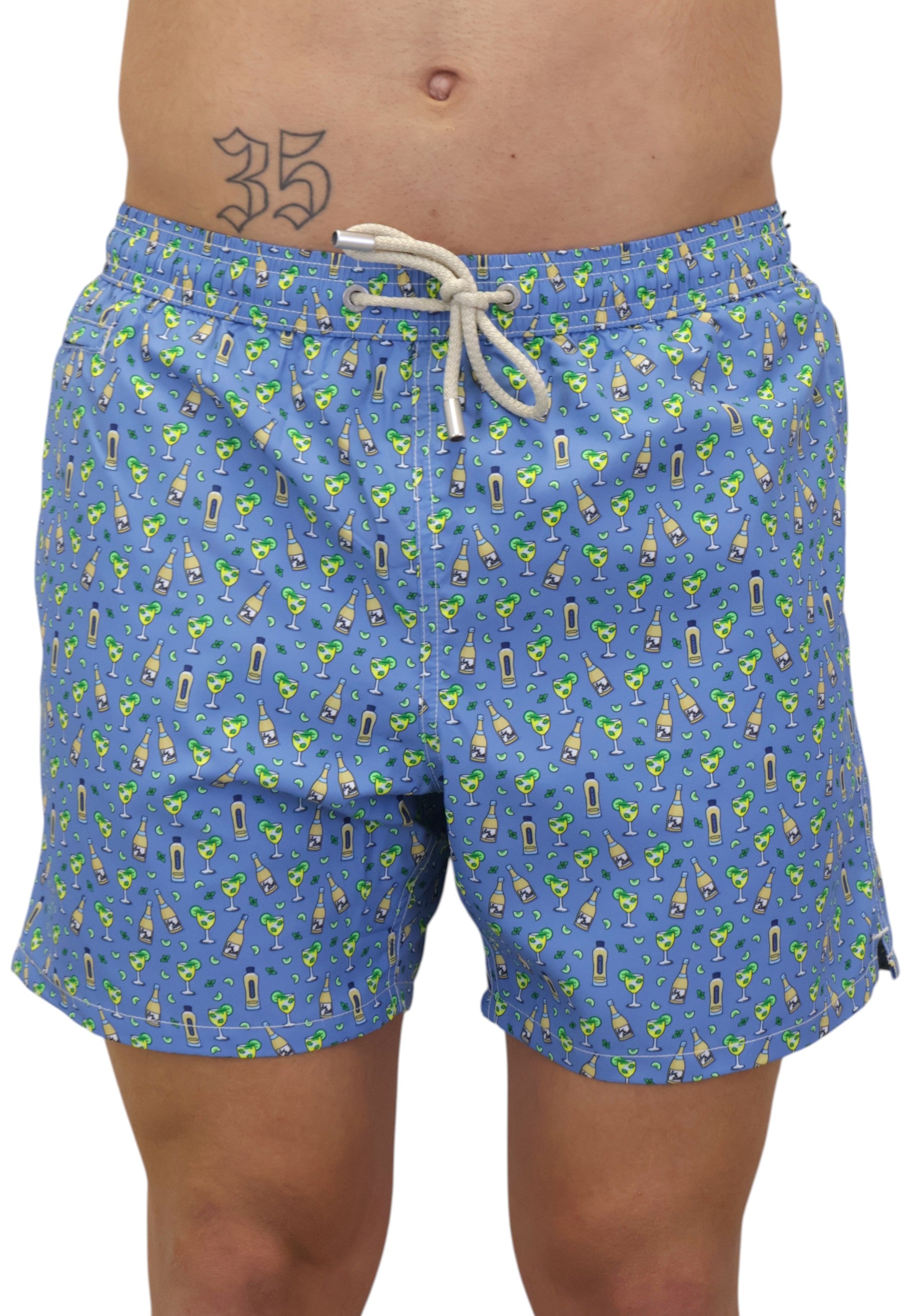 BOXER MARE Azzurro Mc2 Saint Barth