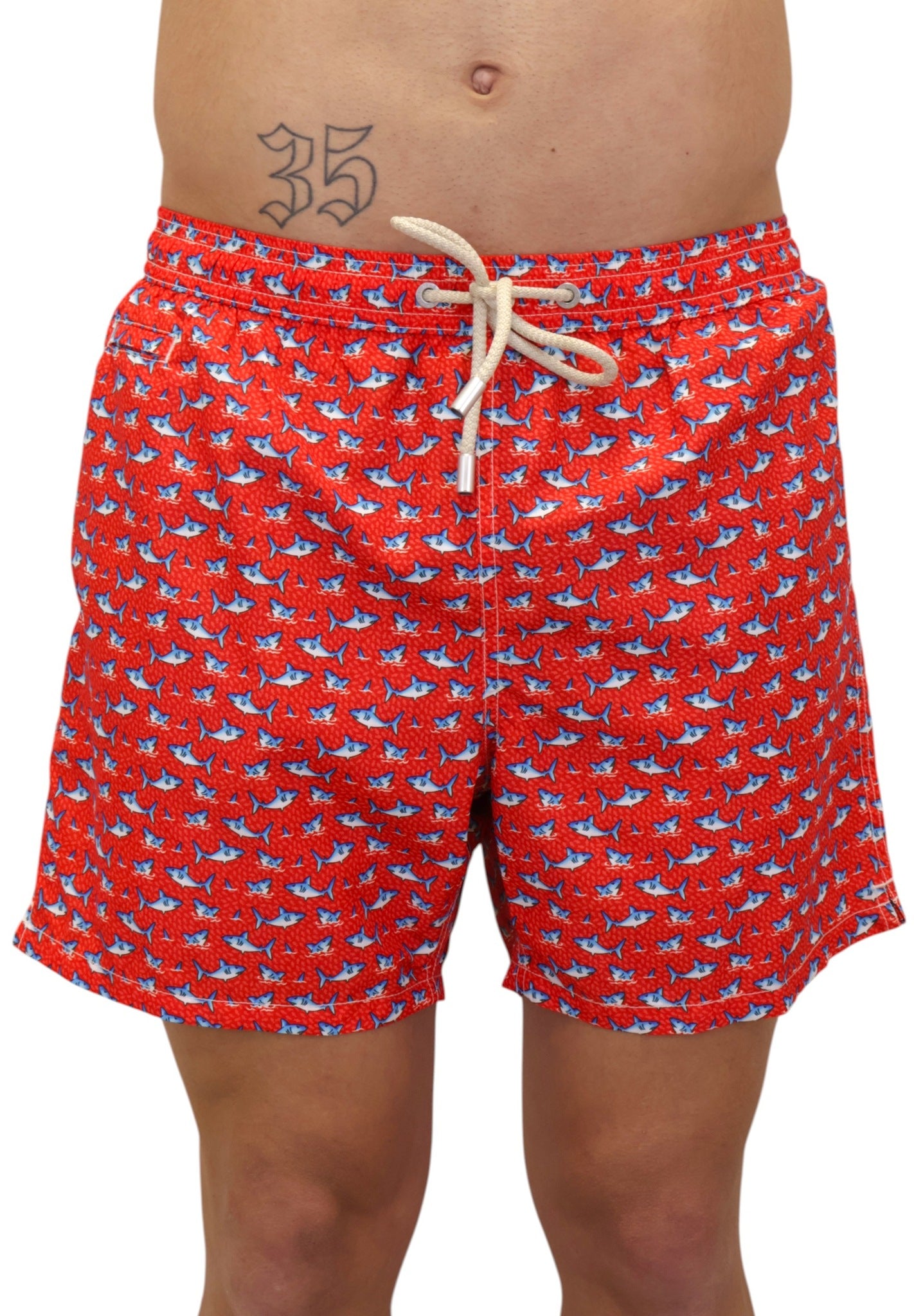 BOXER MARE Rosso Mc2 Saint Barth