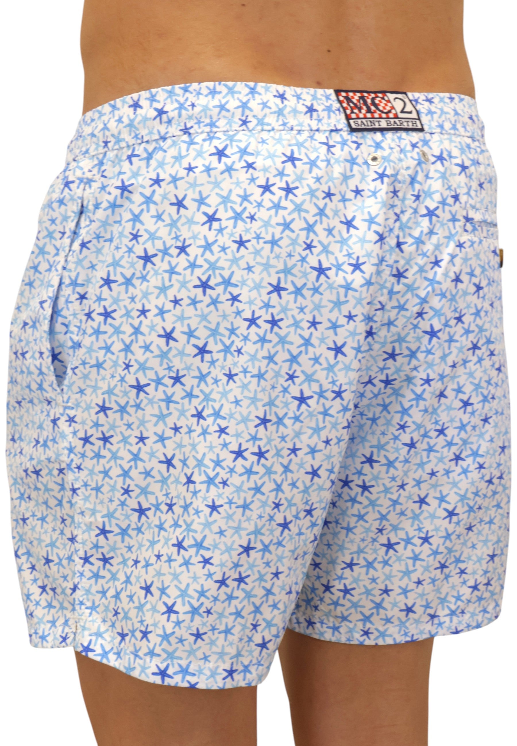 BOXER MARE Bianco Mc2 Saint Barth