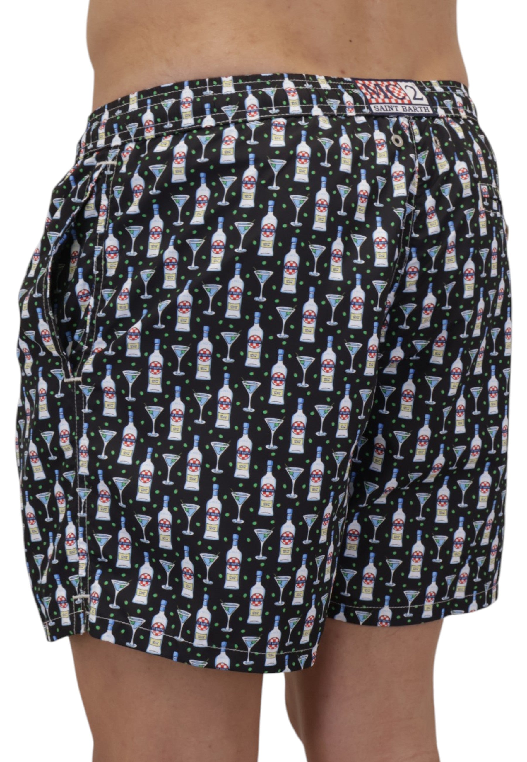 BOXER MARE Nero Mc2 Saint Barth