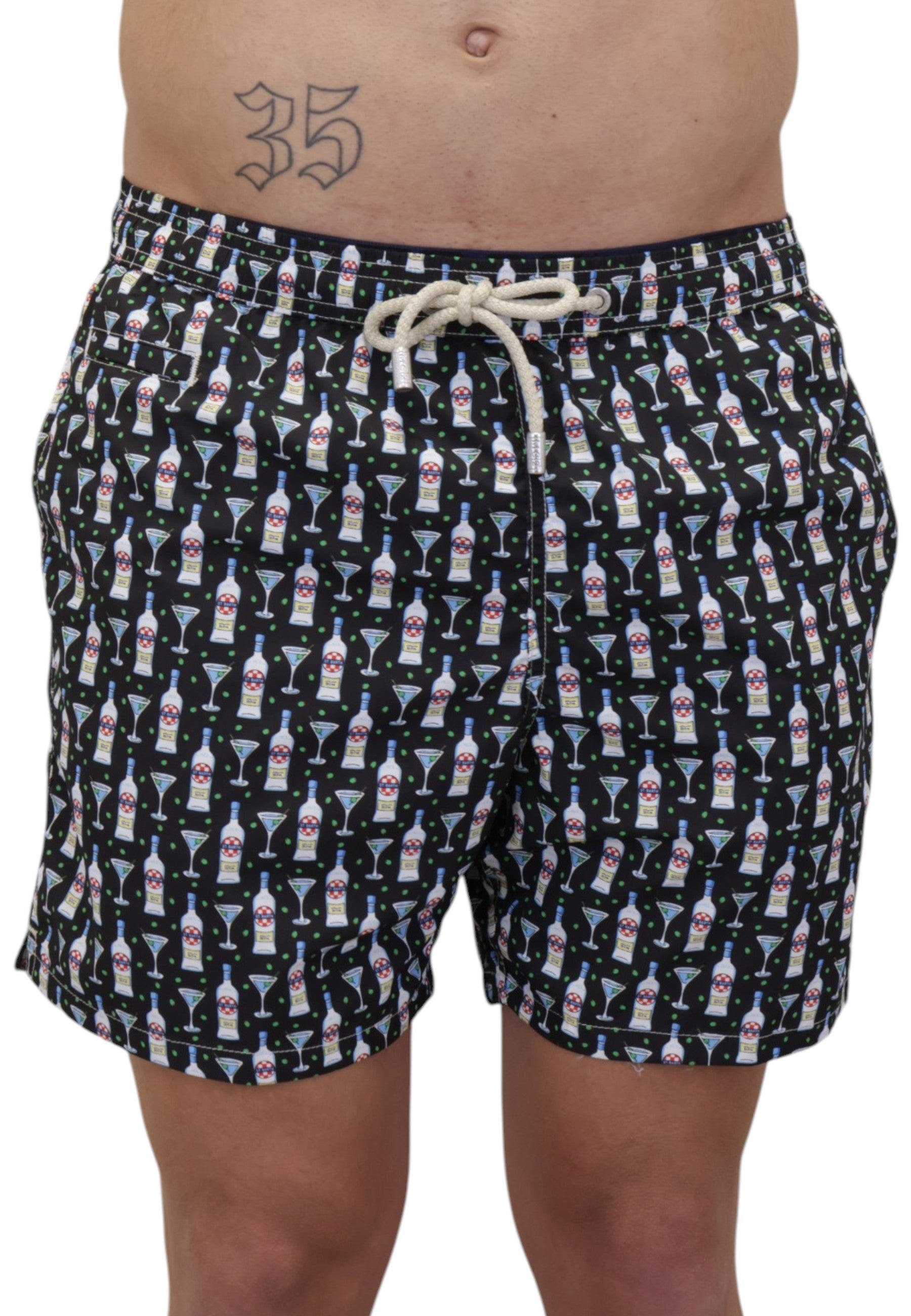 BOXER MARE Nero Mc2 Saint Barth