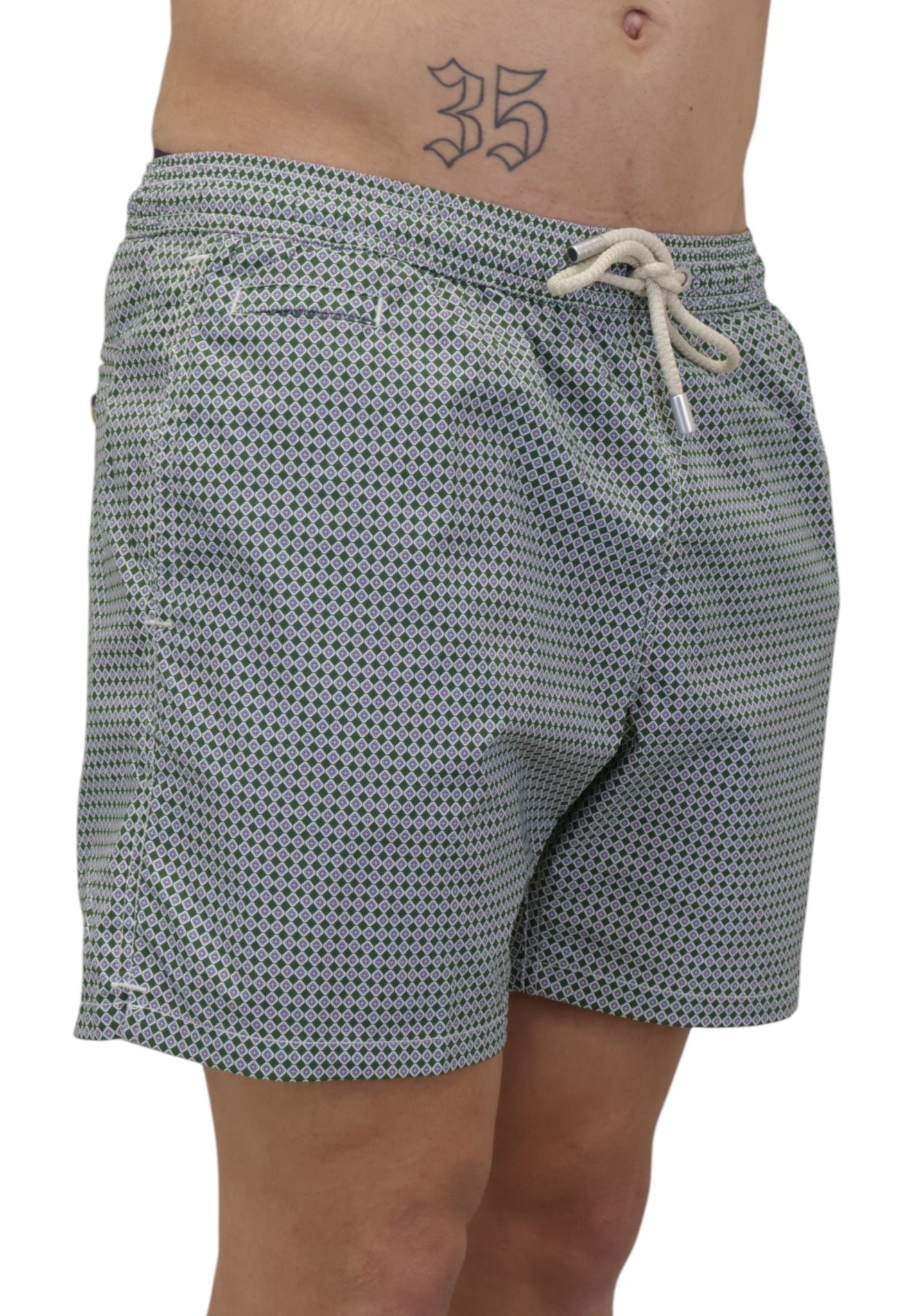 BOXER MARE Verde Mc2 Saint Barth