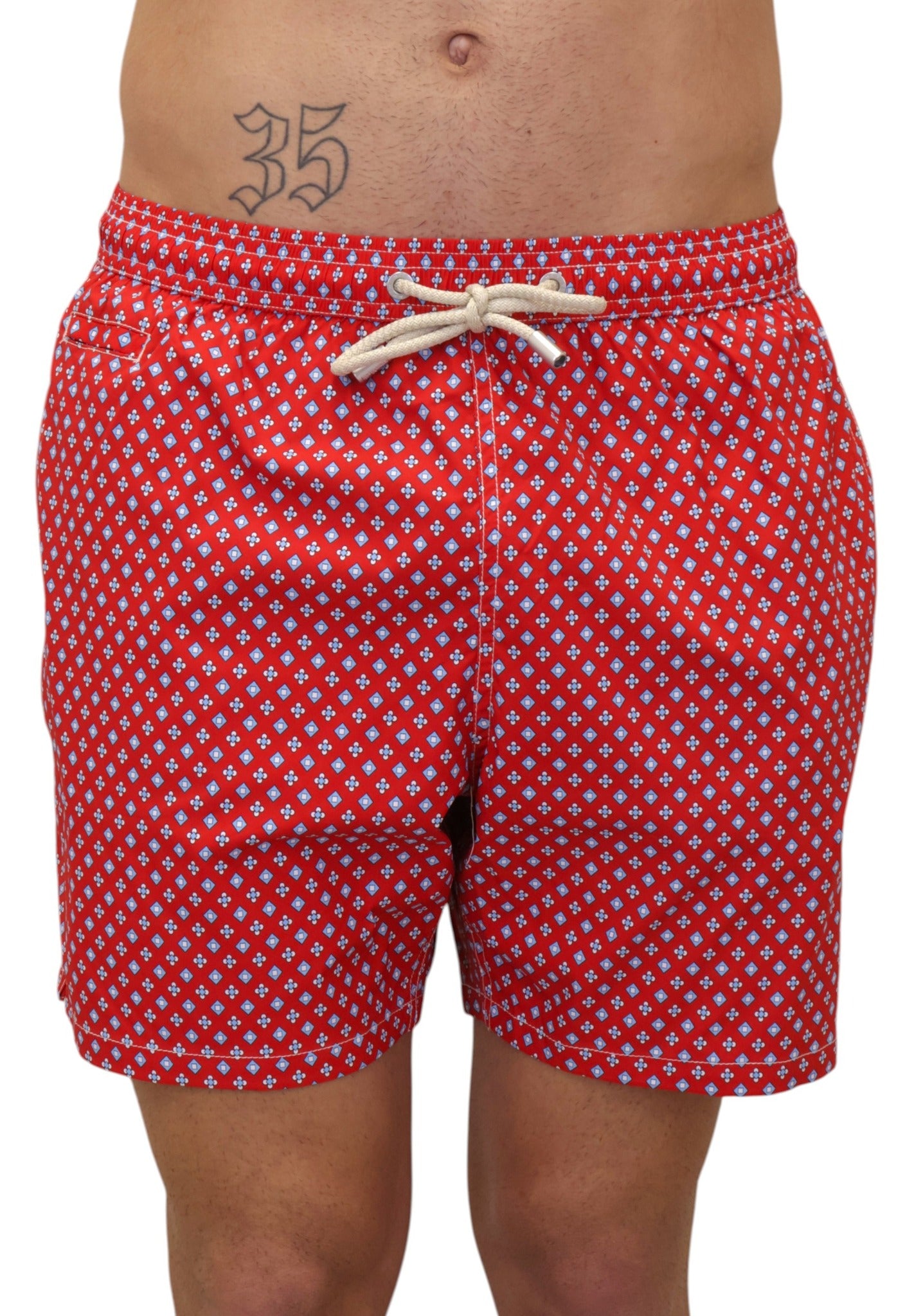 BOXER MARE Rosso Mc2 Saint Barth