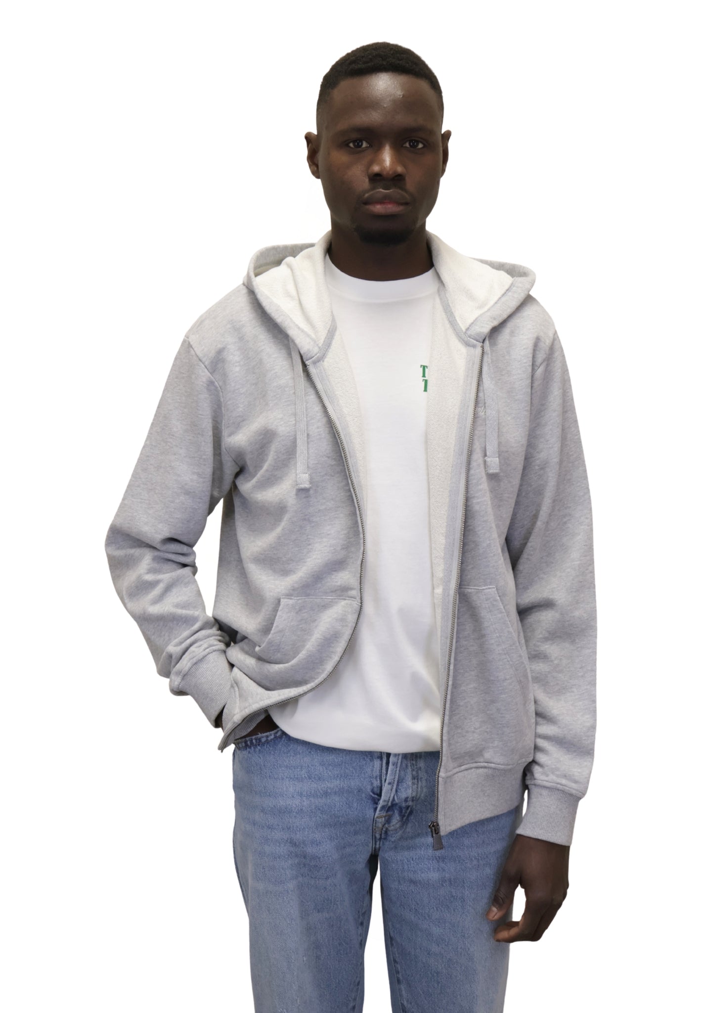 FELPE CON ZIP Grigio Mc2 Saint Barth