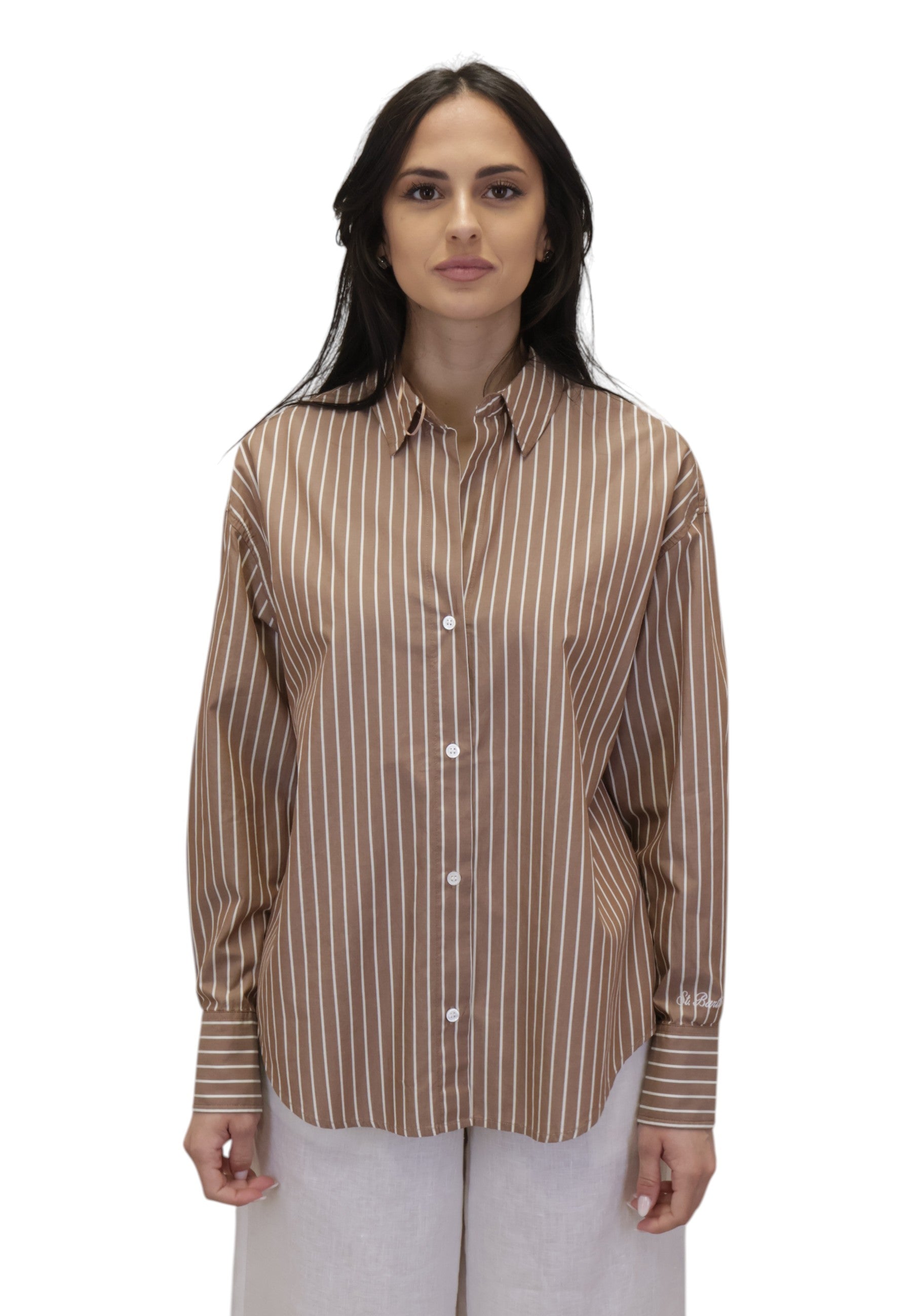 CAMICIE MANICA LUNGA Marrone Mc2 Saint Barth