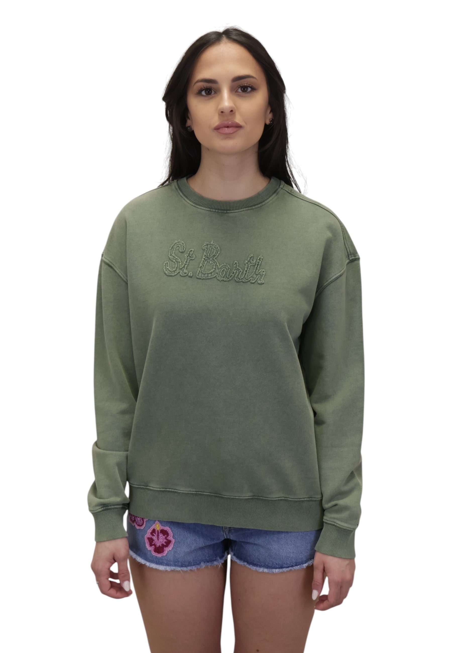 MAGLIE A GIROCOLLO Verde Mc2 Saint Barth