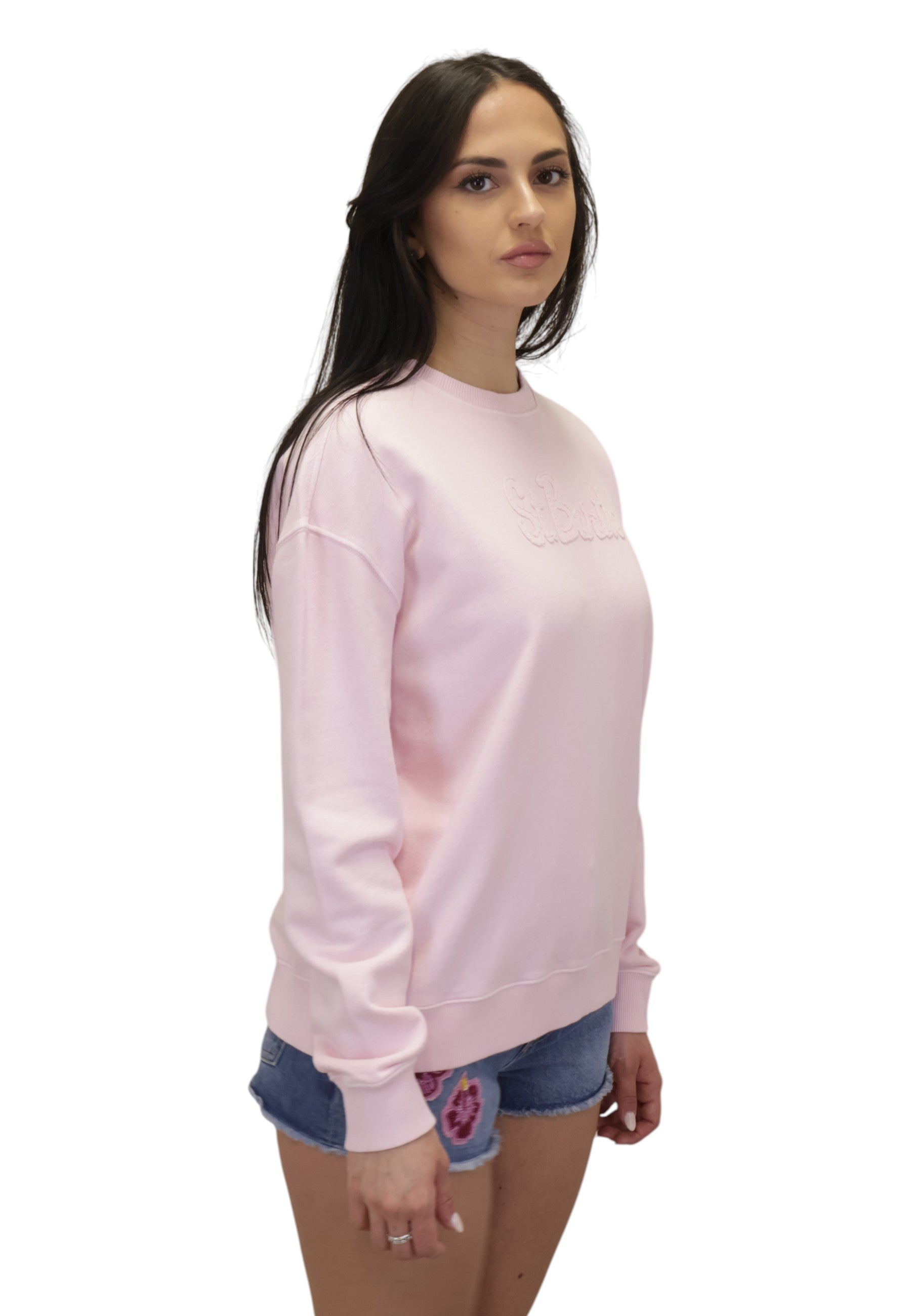 MAGLIE A GIROCOLLO Rosa Mc2 Saint Barth
