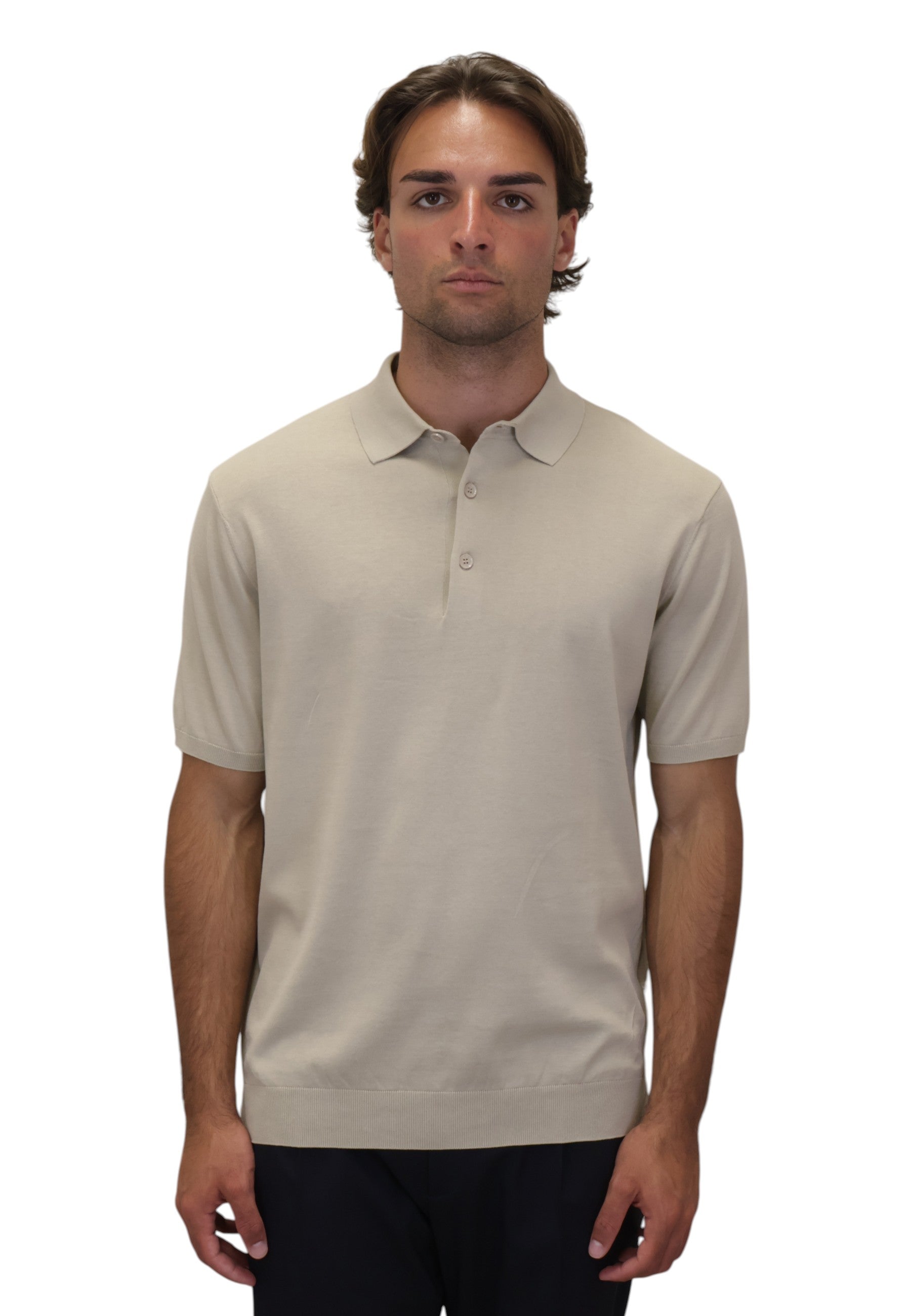 POLO A MANICA CORTA Beige People Of Shibuya
