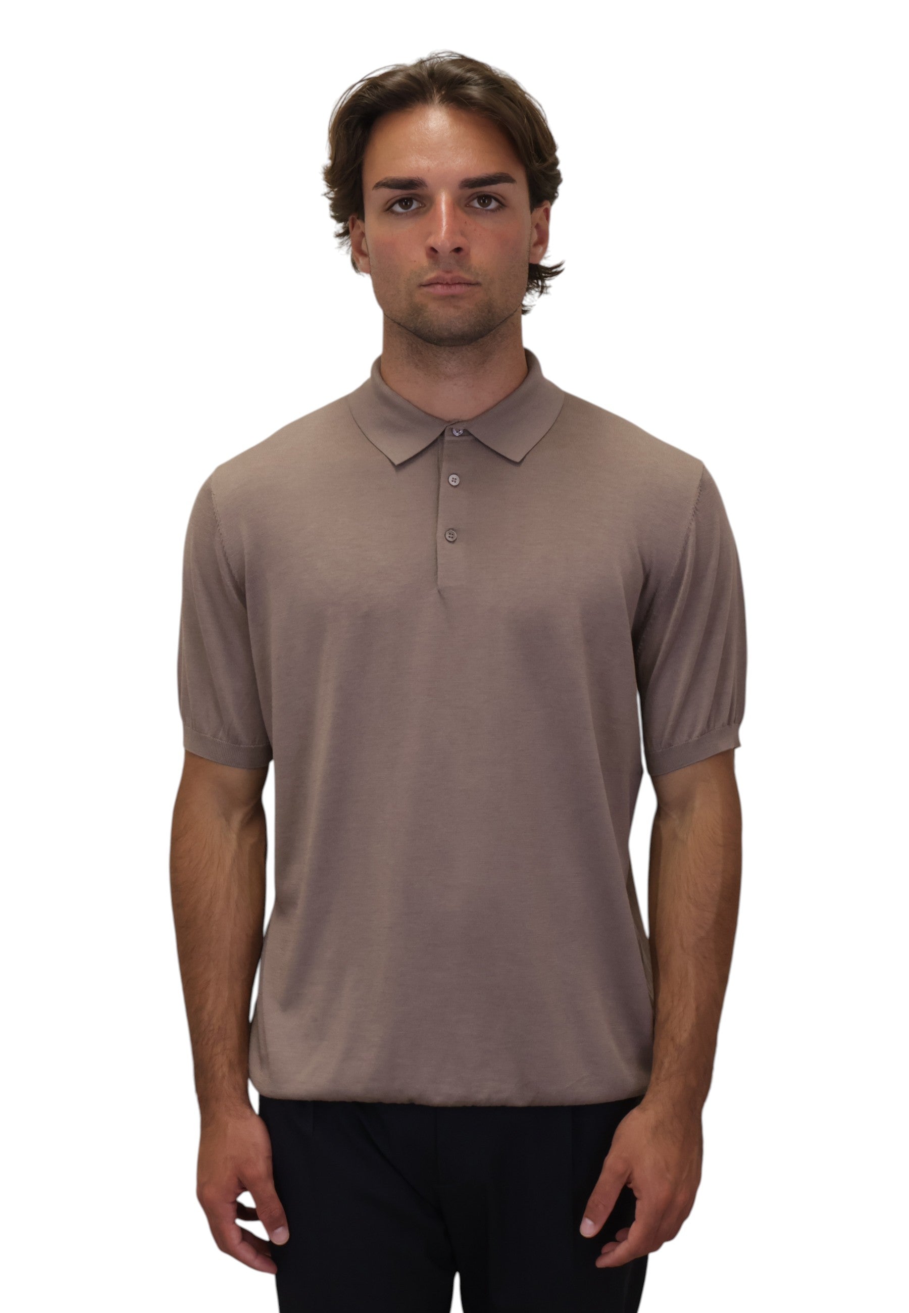 POLO A MANICA CORTA Beige Kangra