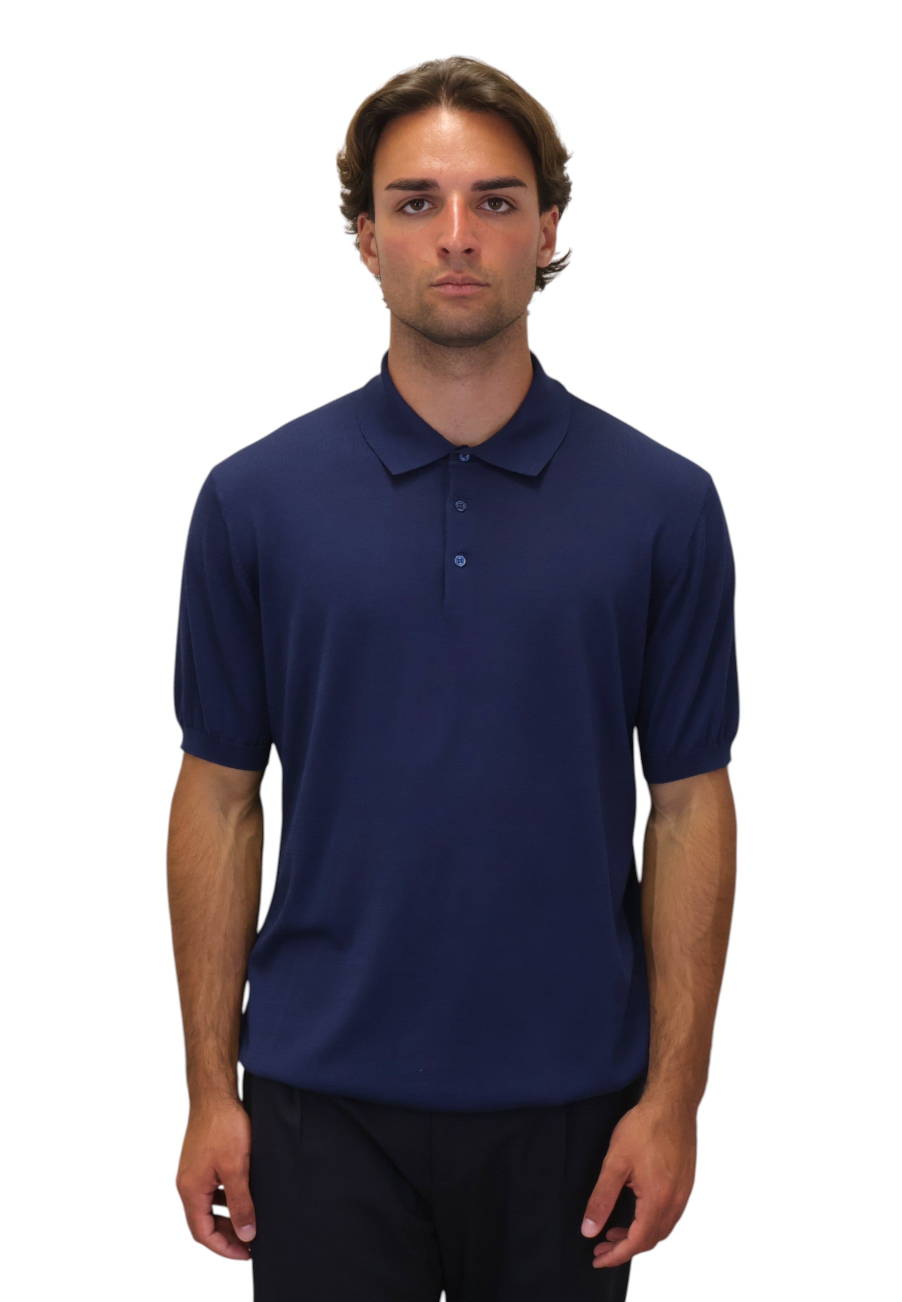 POLO A MANICA CORTA Blu Kangra