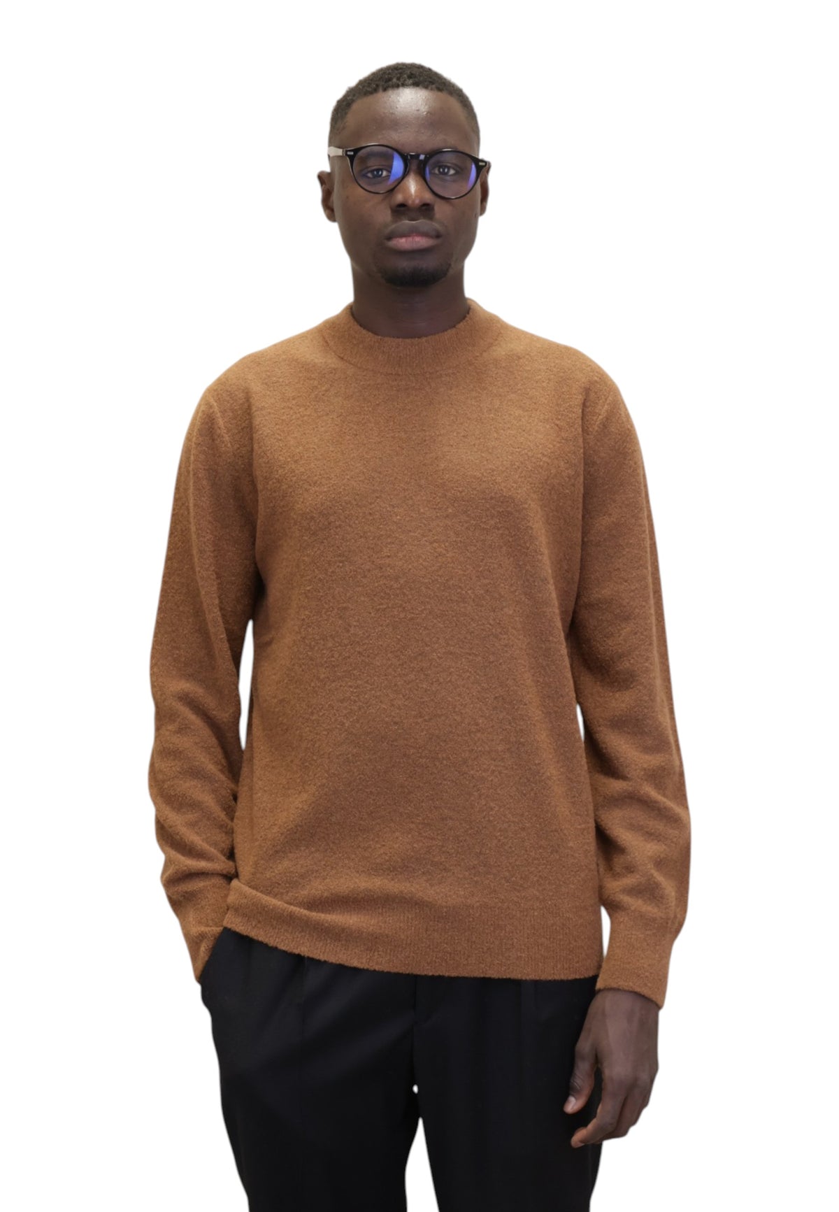 MAGLIE A GIROCOLLO Marrone Kangra