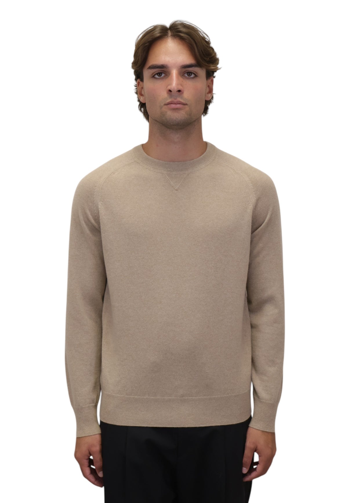 MAGLIE A GIROCOLLO Beige Kangra