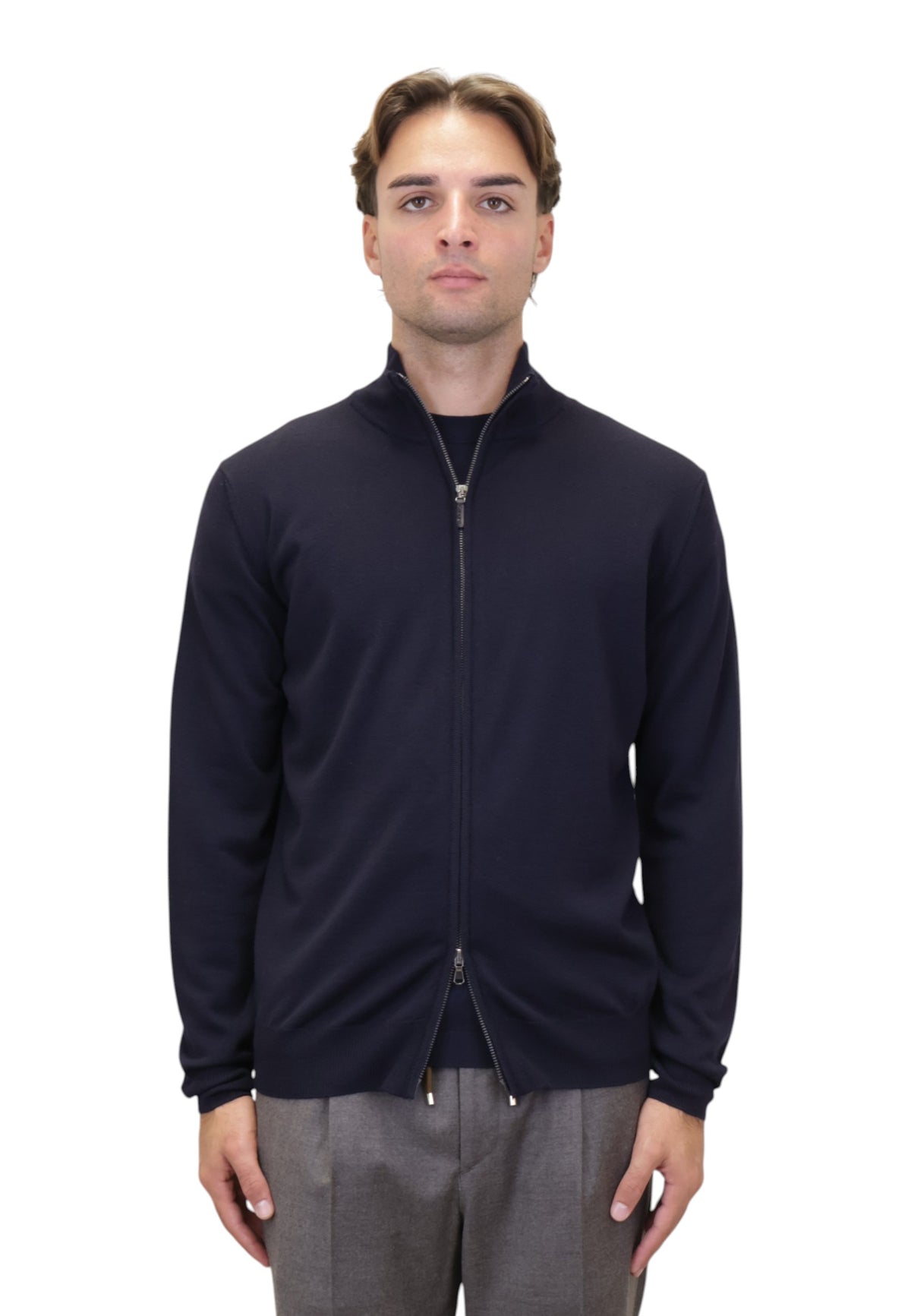 MAGLIE CON ZIP Blu Kangra