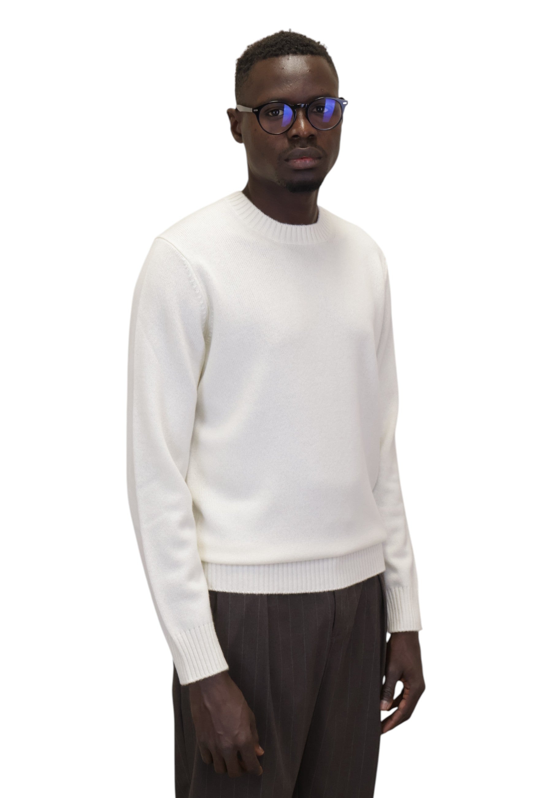 MAGLIE A GIROCOLLO Bianco Kangra