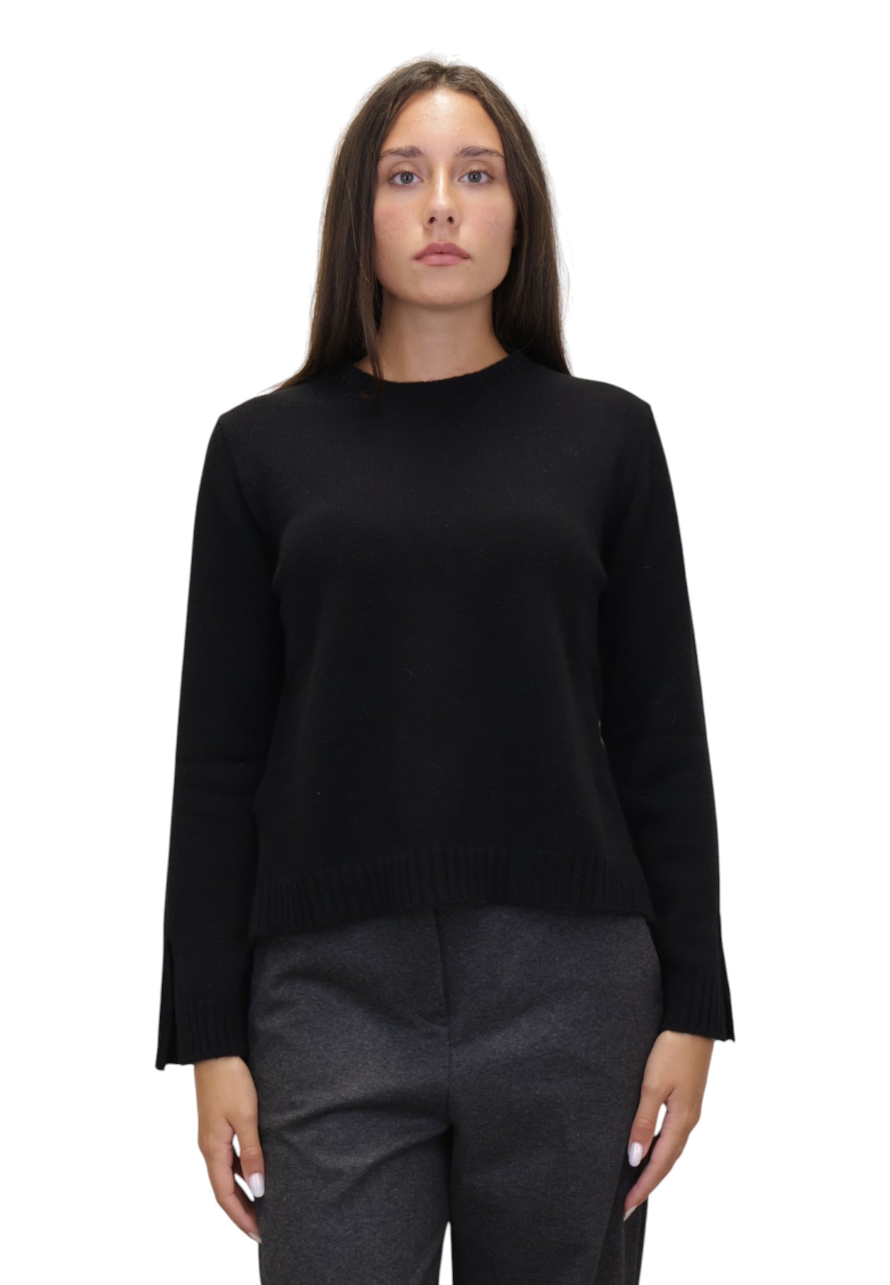 MAGLIE A GIROCOLLO Nero Kangra