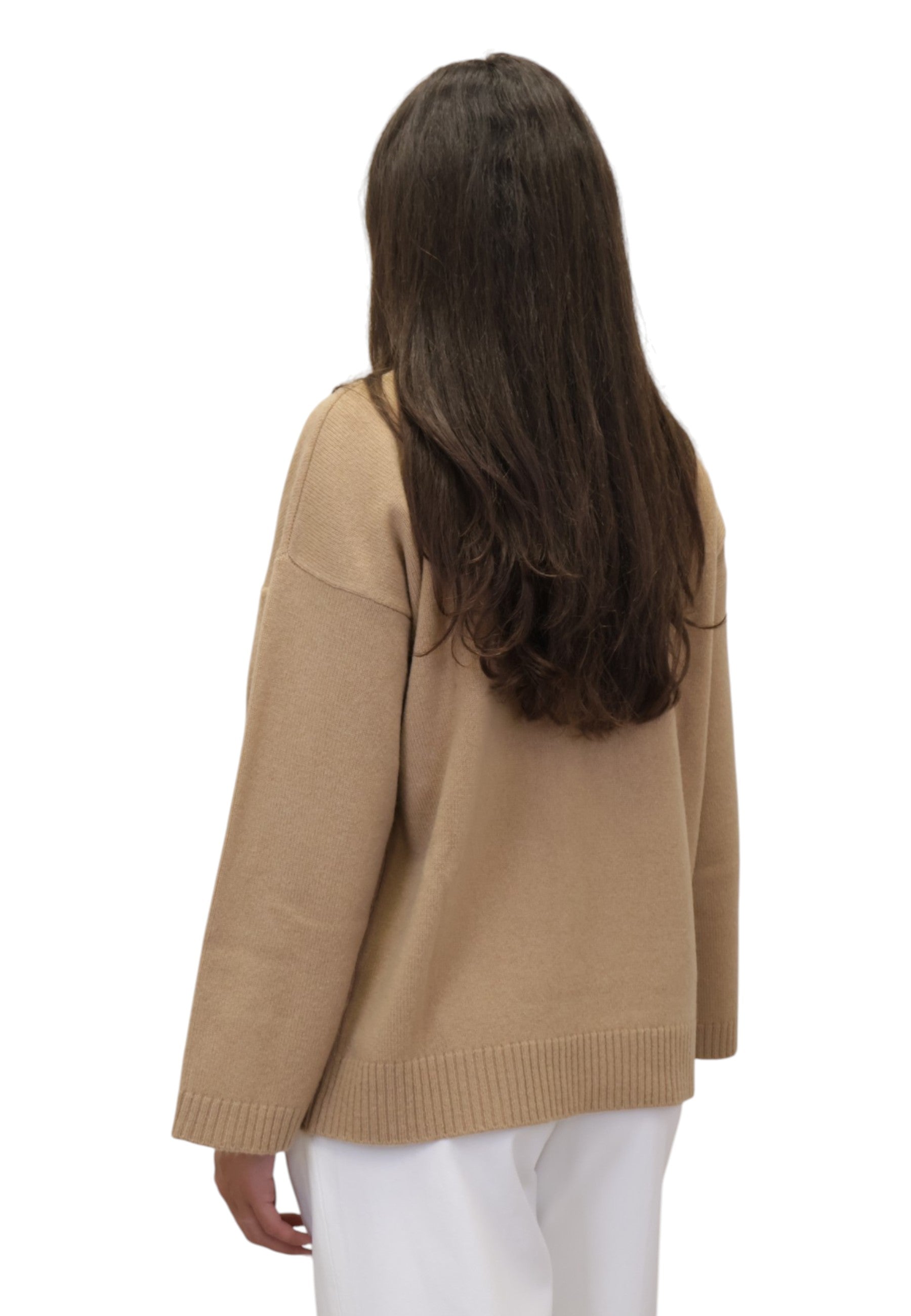 MAGLIE A GIROCOLLO Beige Kangra