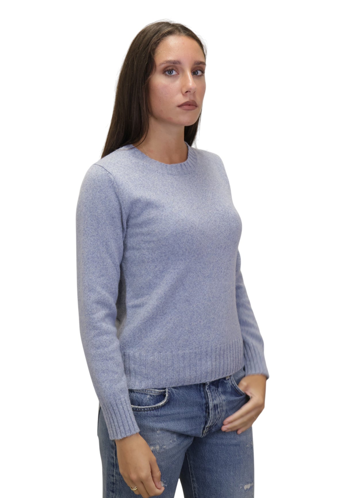 MAGLIE A GIROCOLLO Blu Kangra