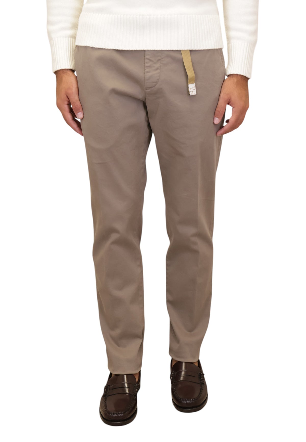 PANTALONI Beige White Sand