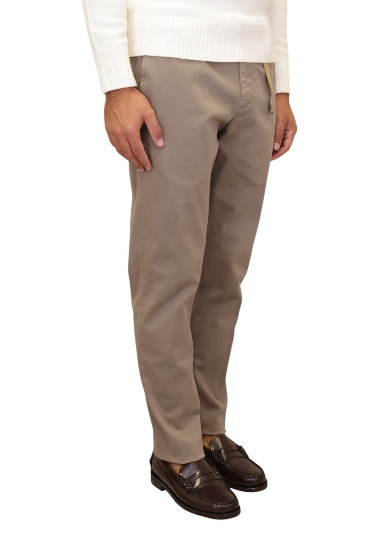 PANTALONI Beige White Sand