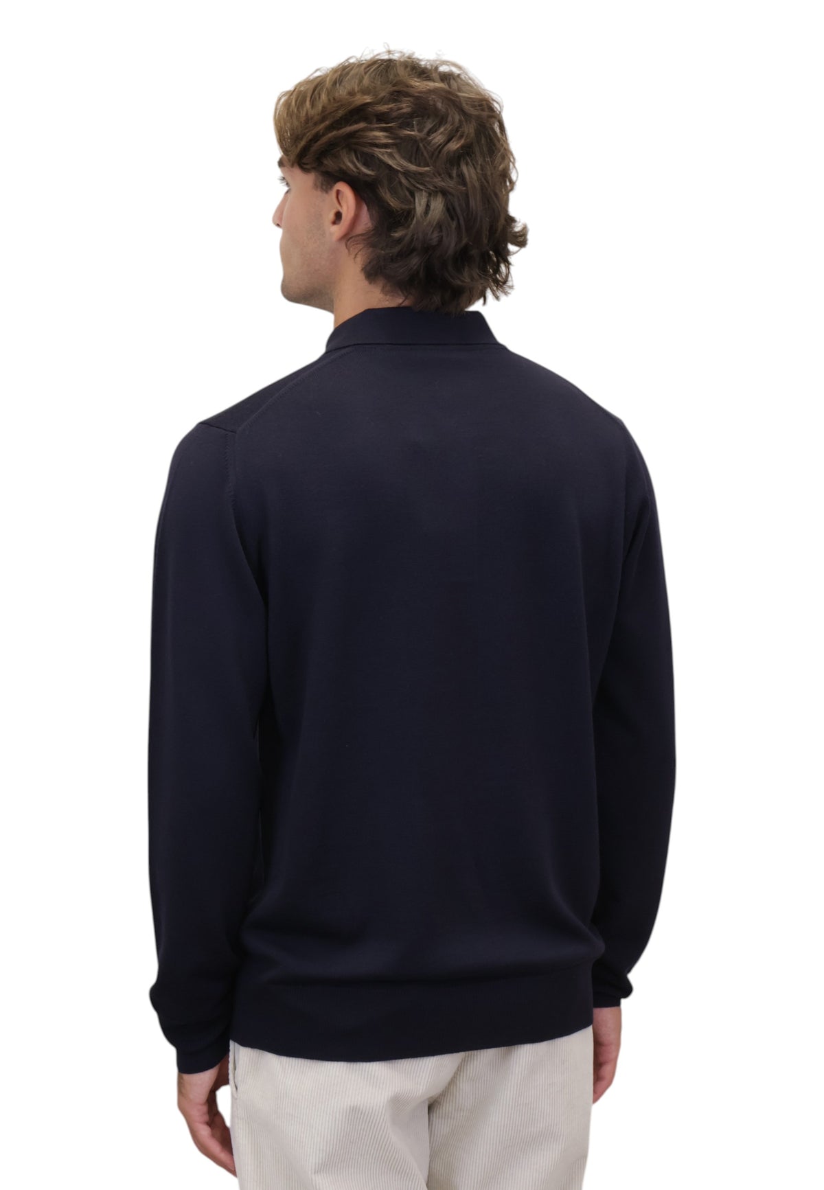 POLO A MANICA LUNGA Blu Altea