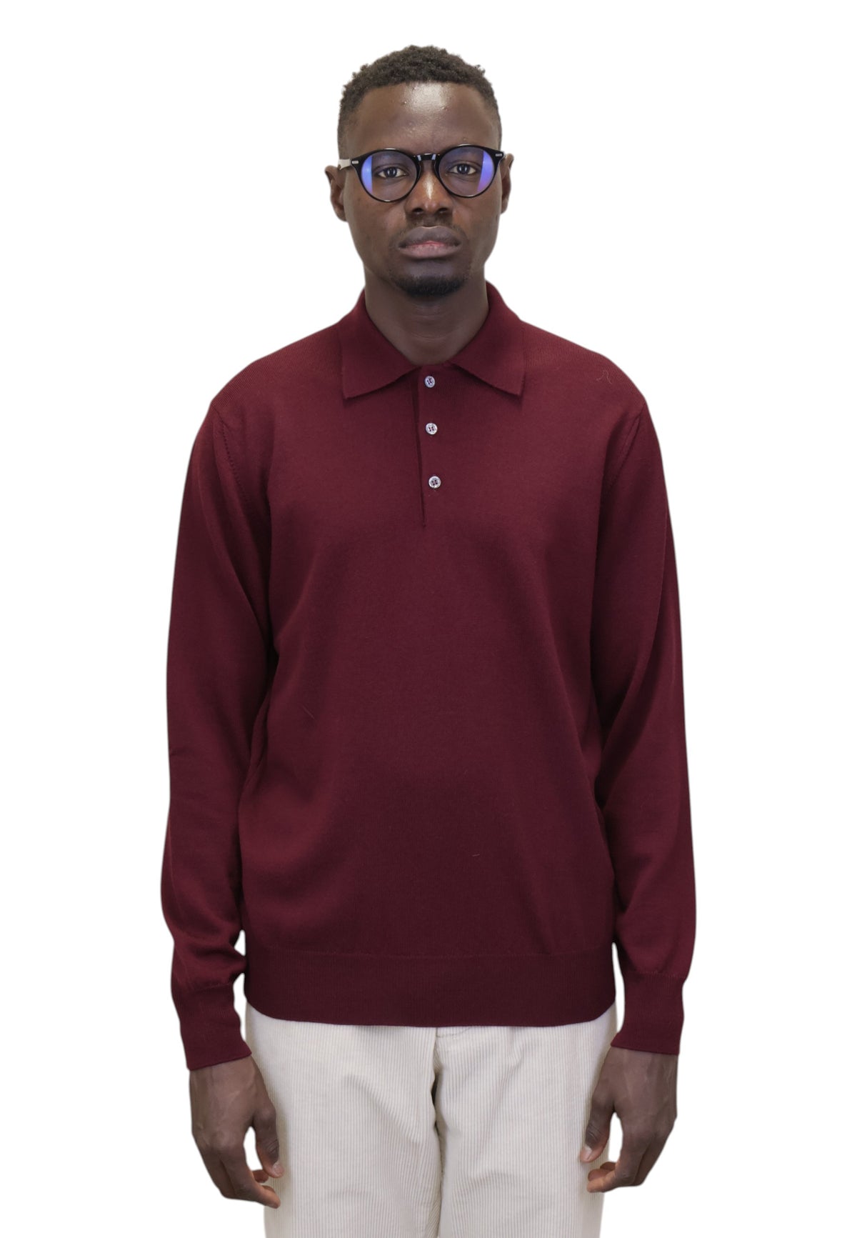 POLO A MANICA LUNGA Bordeaux Altea