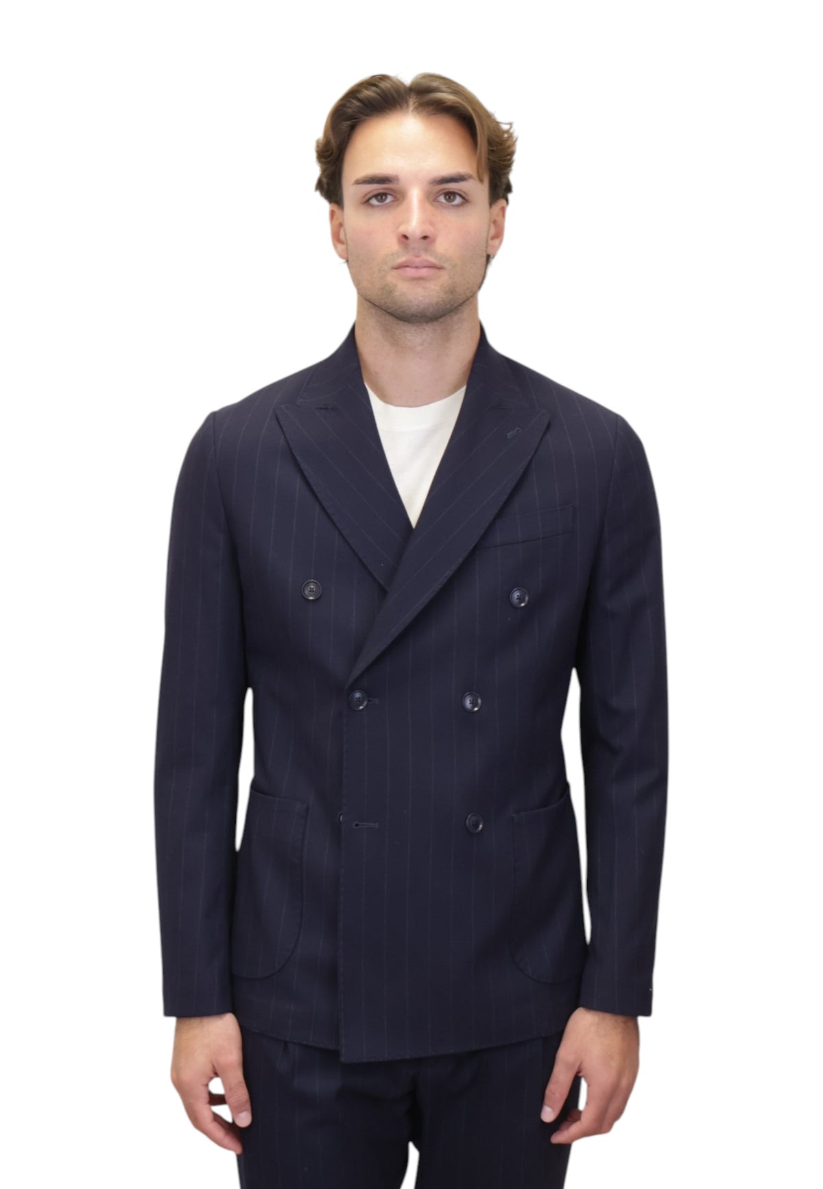 BLAZER DOPPIOPETTO Blu Bottega Marchigiana