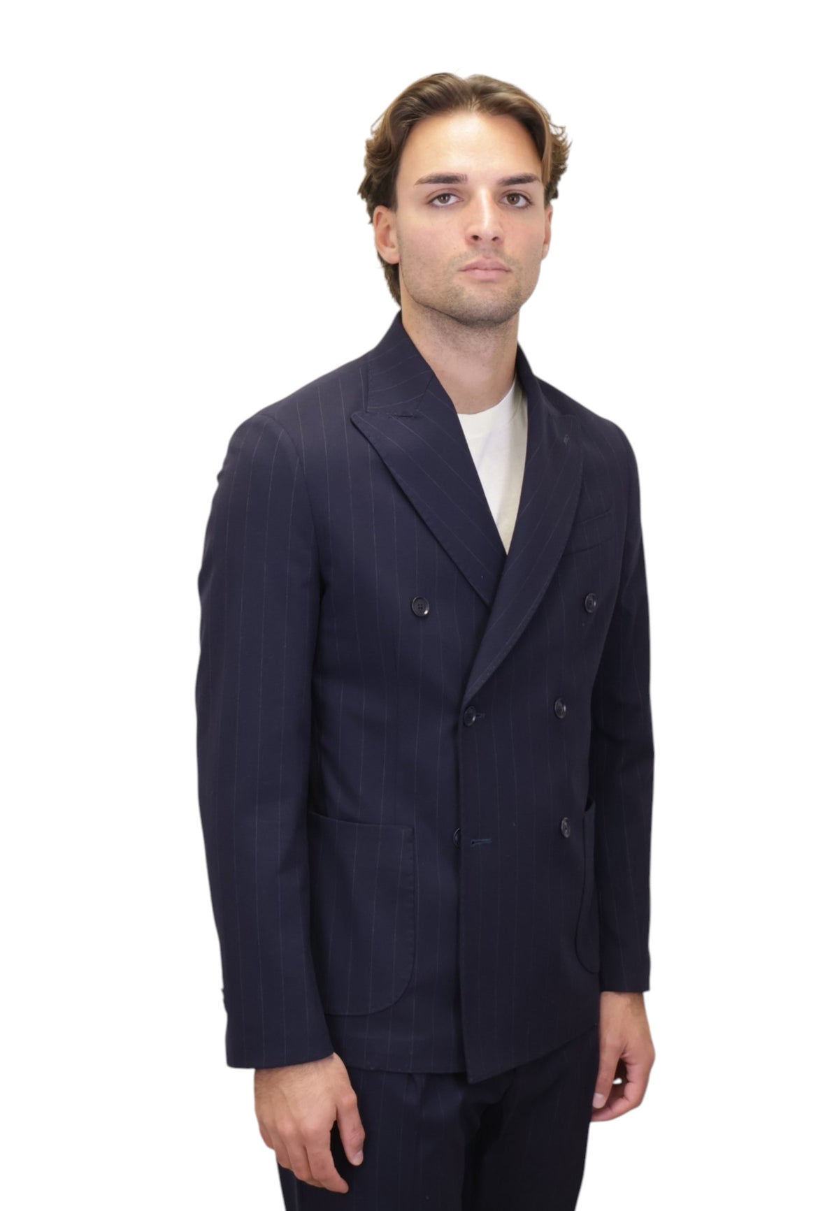 BLAZER DOPPIOPETTO Blu Bottega Marchigiana