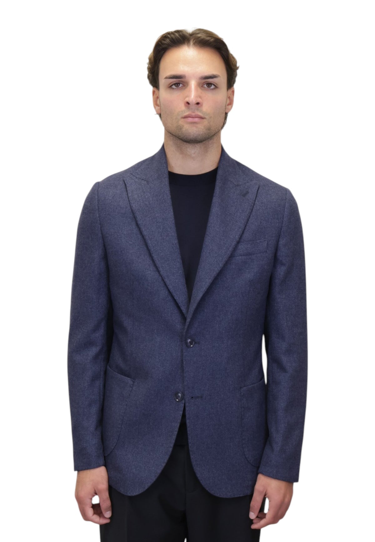 BLAZER MONOPETTO Blu Bottega Marchigiana