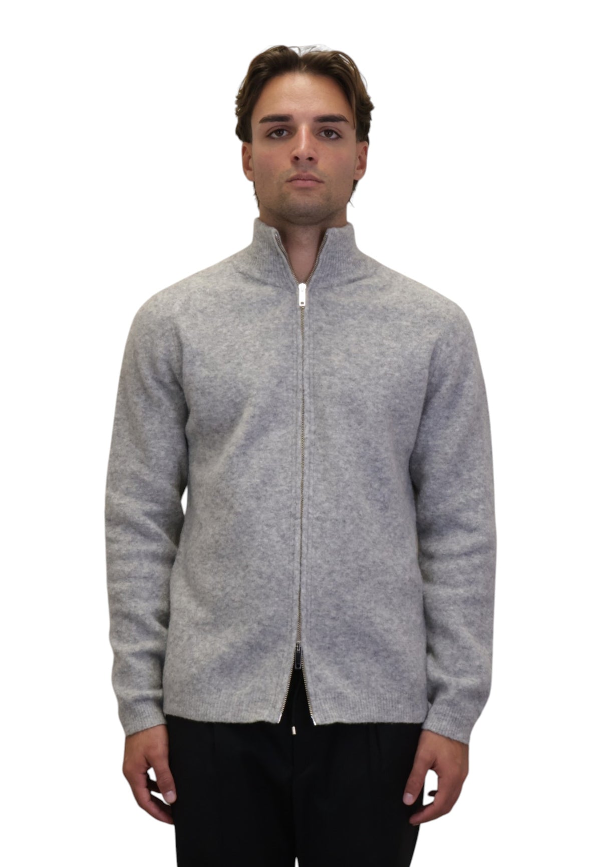MAGLIE CON ZIP Grigio Daniele Fiesoli