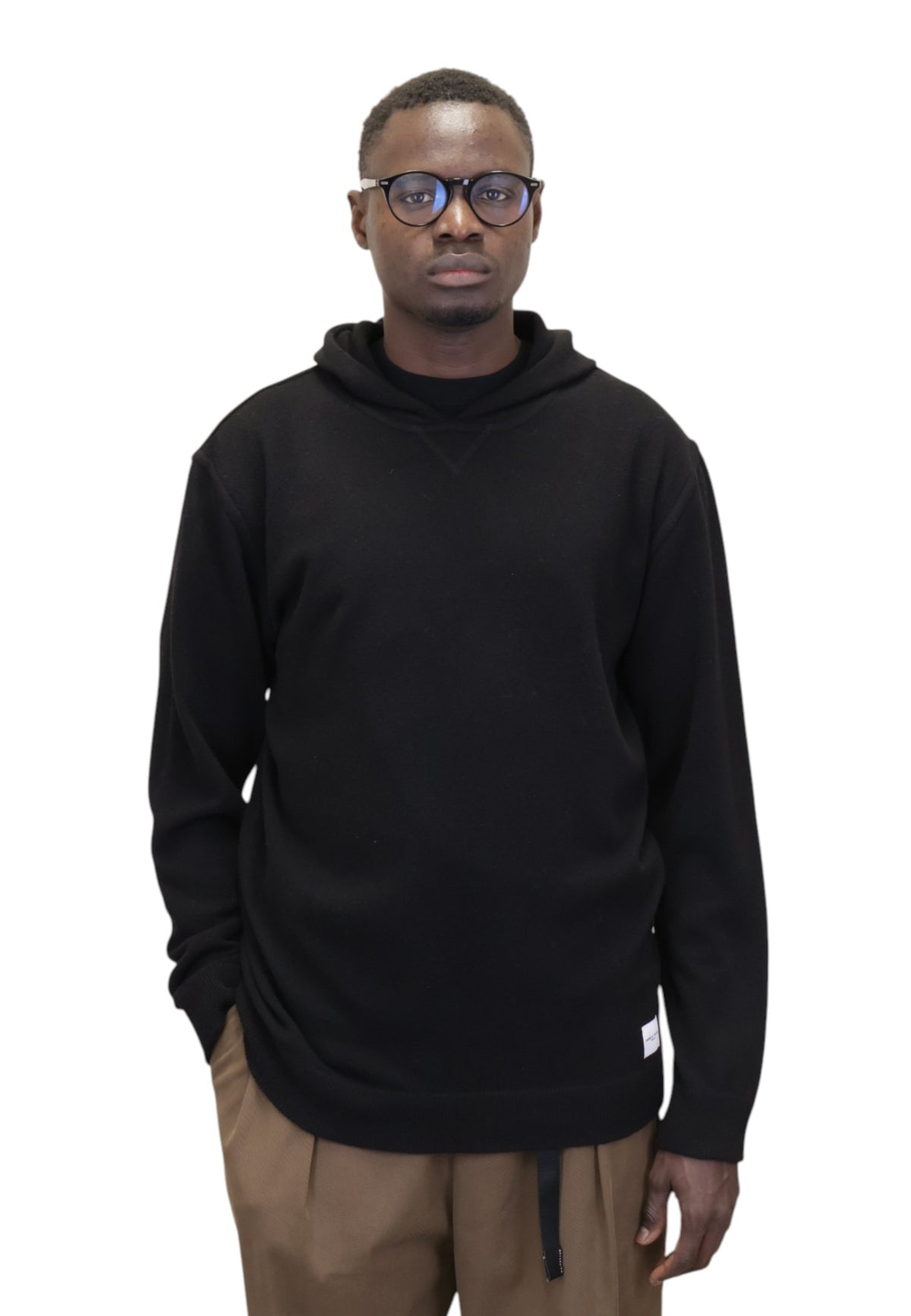 MAGLIE CON CAPPUCCIO Nero Daniele Fiesoli