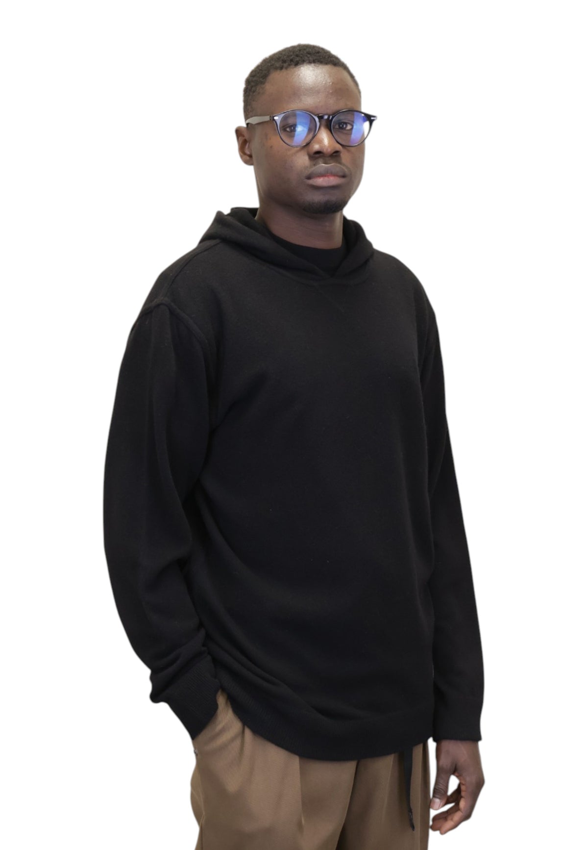 MAGLIE CON CAPPUCCIO Nero Daniele Fiesoli