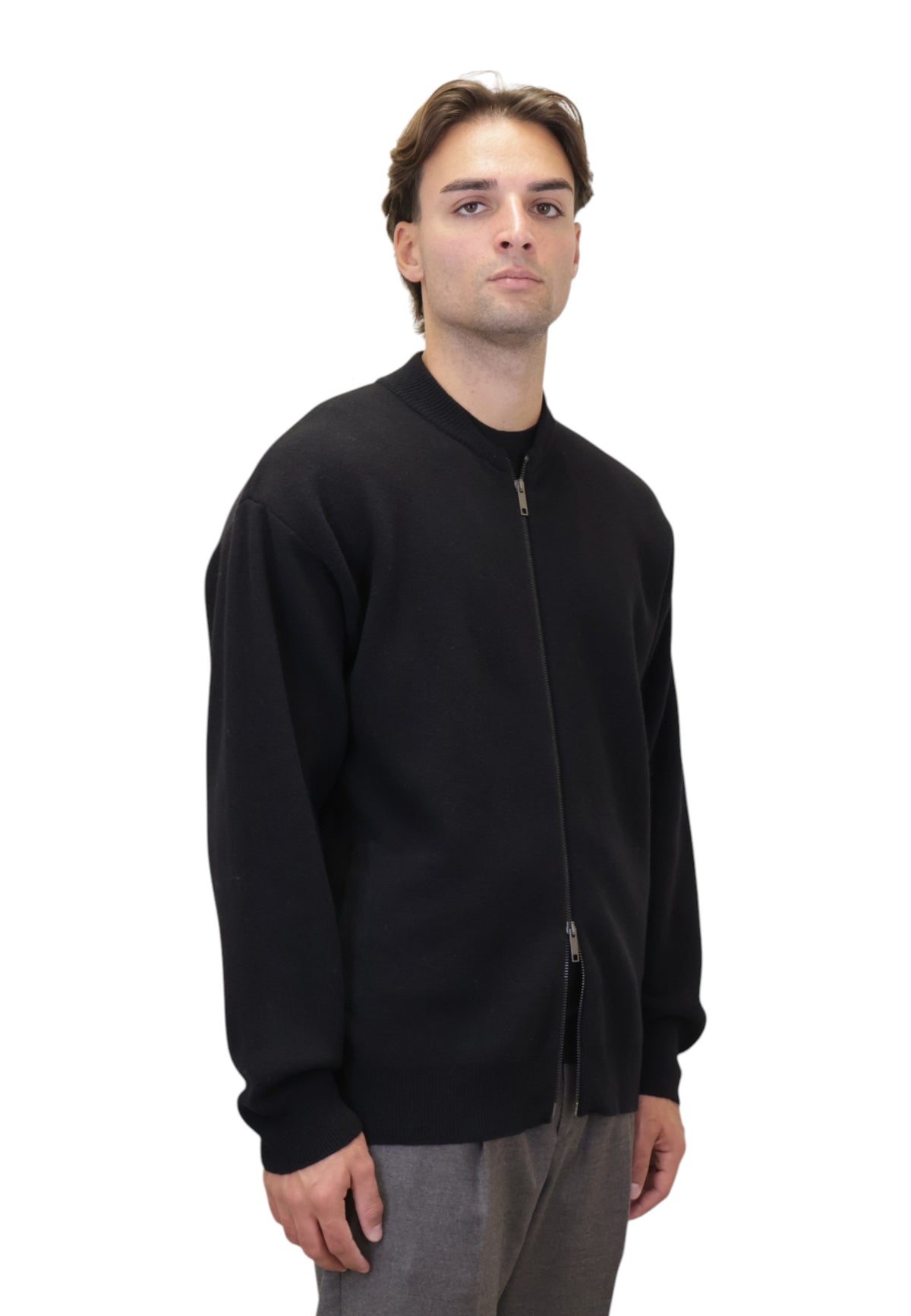 MAGLIE CON ZIP Nero Daniele Fiesoli