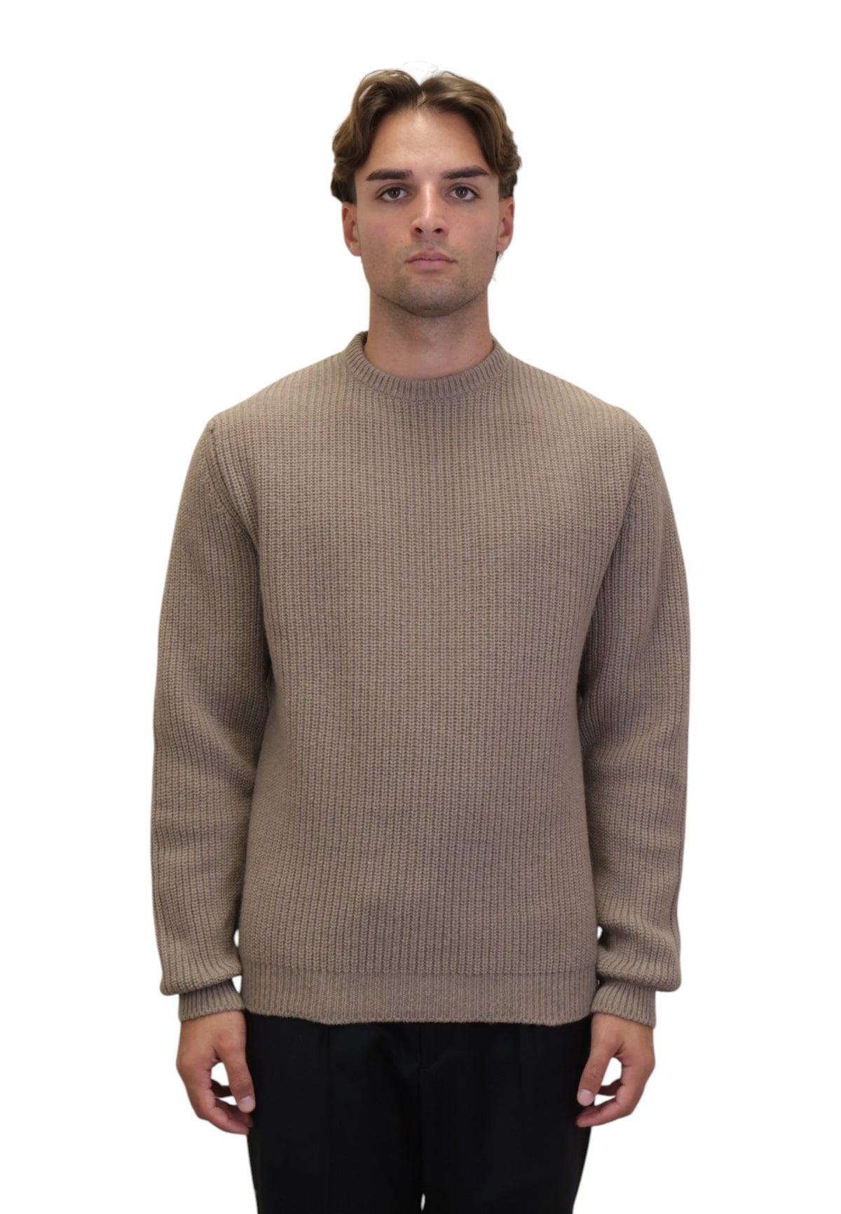 MAGLIE A GIROCOLLO Beige Daniele Fiesoli