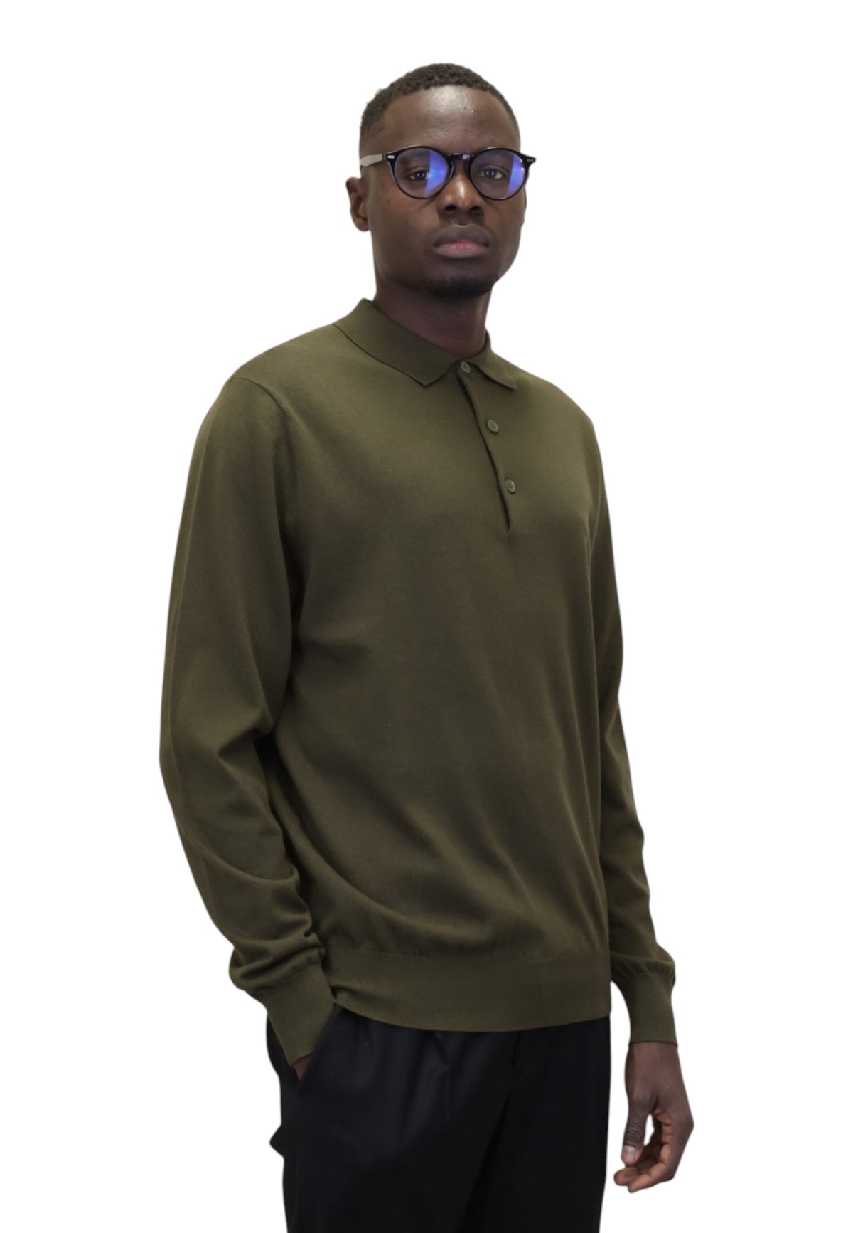 POLO A MANICA LUNGA Verde People Of Shibuya