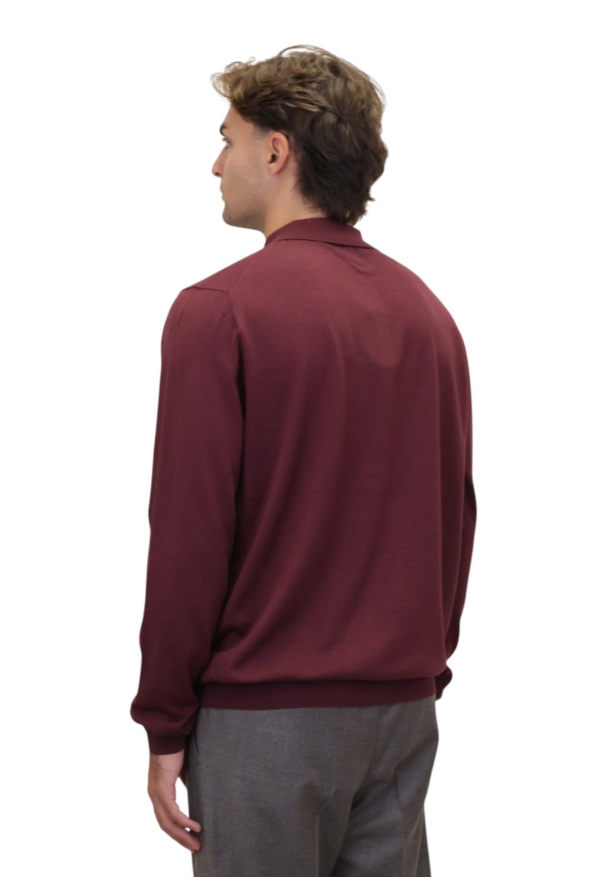 POLO A MANICA LUNGA Bordeaux People Of Shibuya